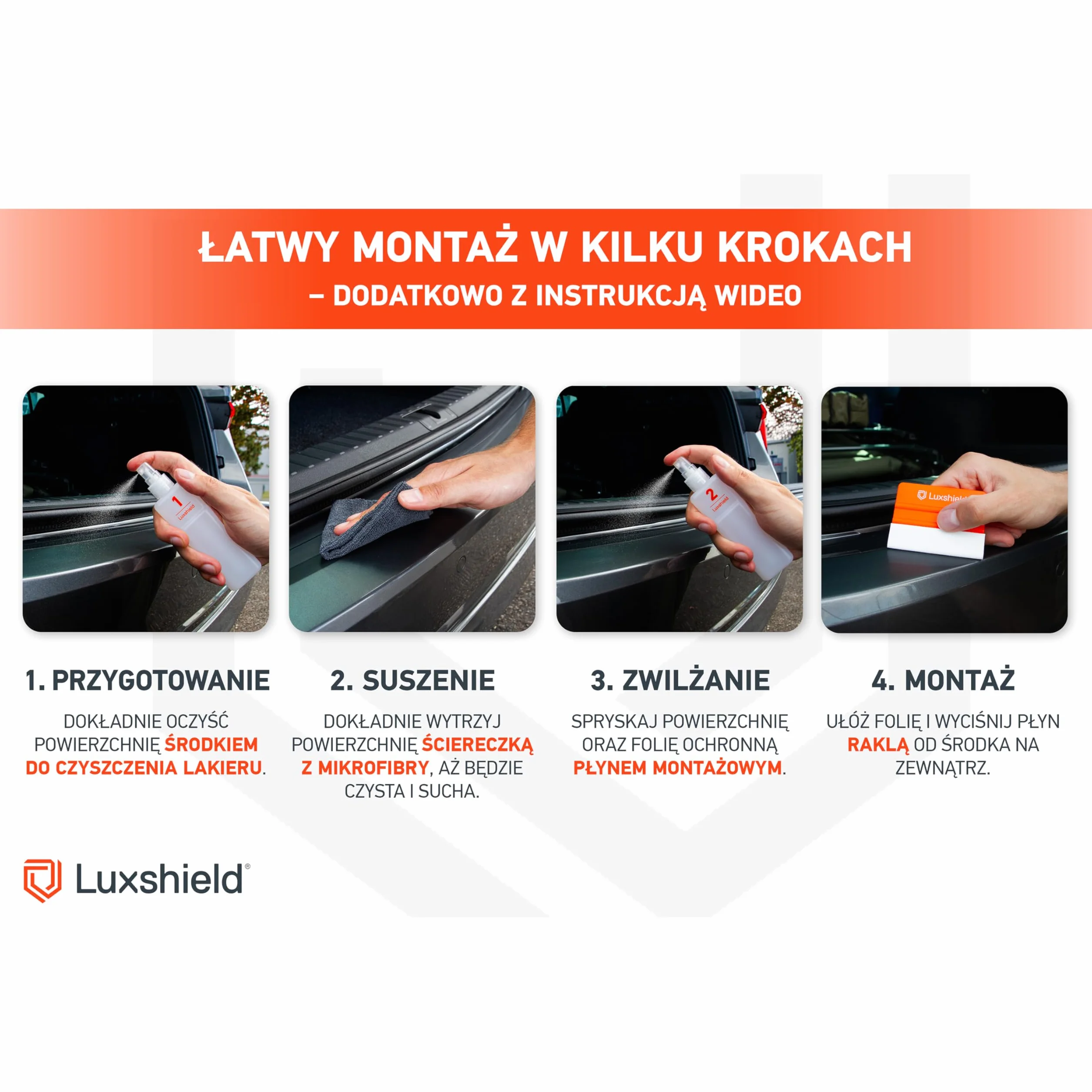 Luxshield folia ochronna na krawędź załadunkową kompatybilny z BMW X1 3 (III) U11 M Sport I 2022-2026 - ochrona przed zarysowaniami, folia ochronna na lakier - czarny karbon