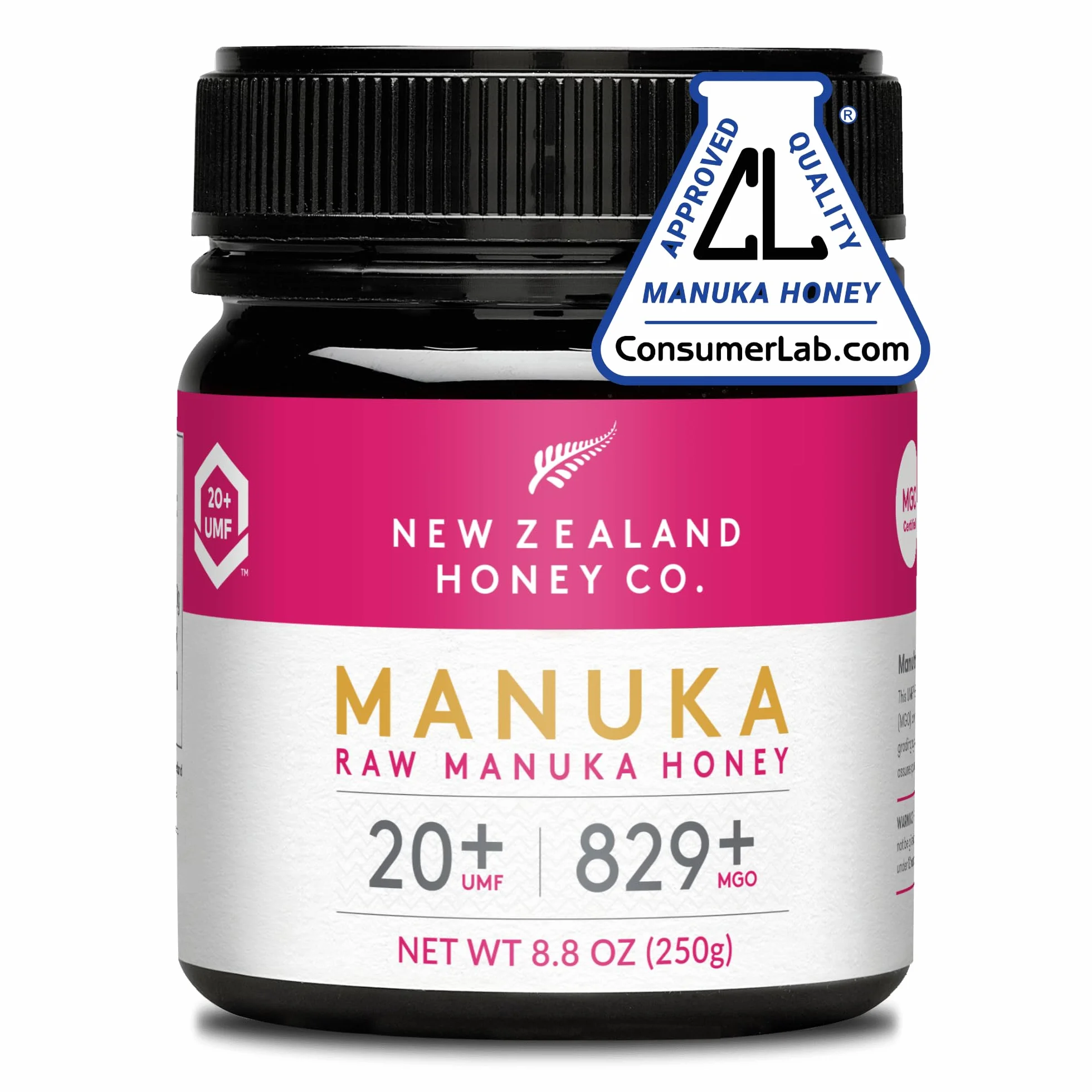 New Zealand Honey Co. Naturalny miód Manuka UMF 20+ / MGO 829+ | 250g