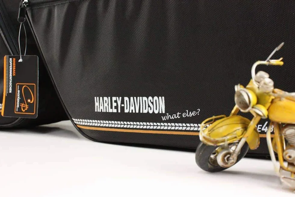 Kompatybilny z Harley-Davidson Road King Walizka plastikowa Kieszenie wewnętrzne Torby boczne