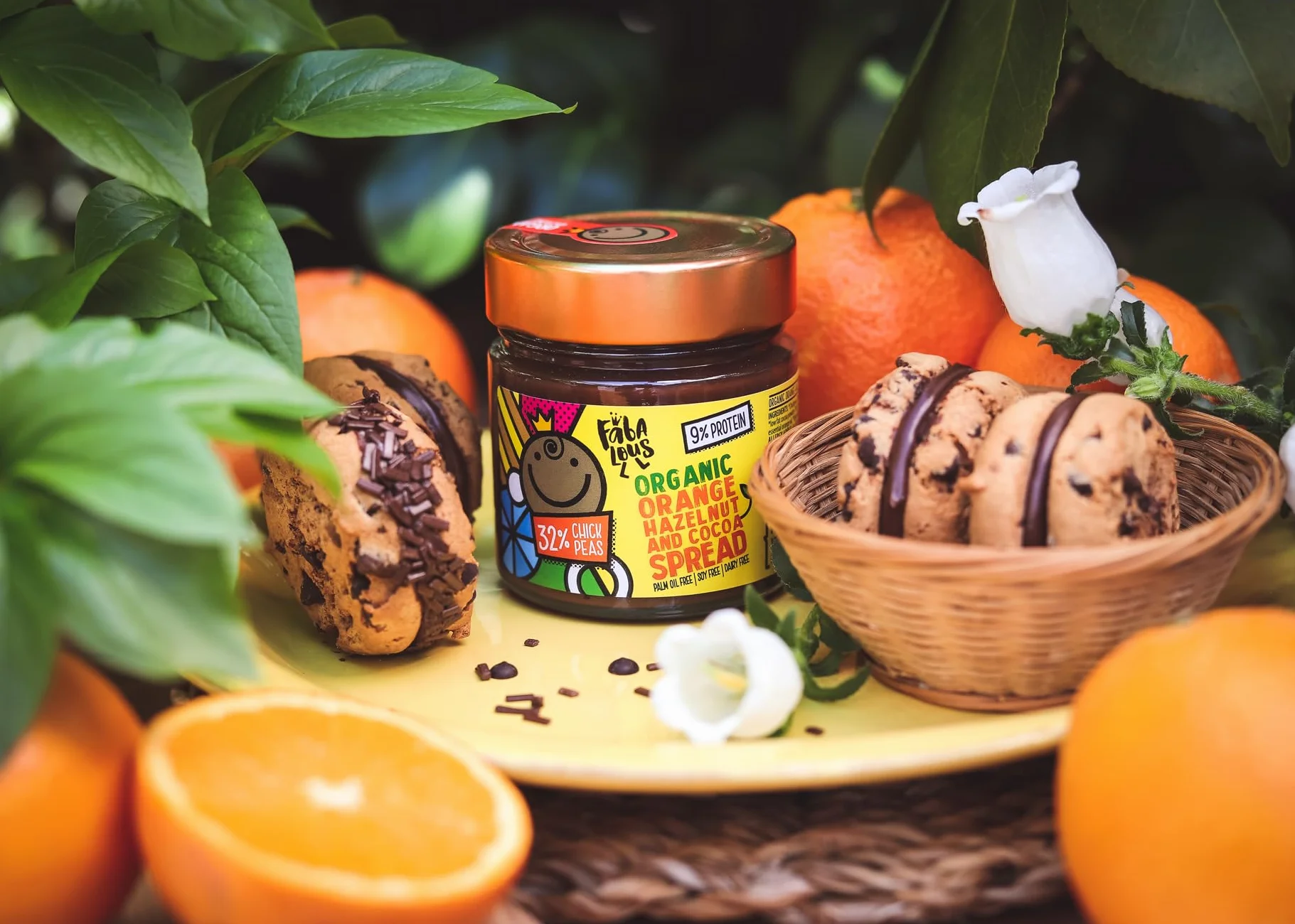 Fabalous Orange Hazelnut Cocoa Chickpea Spread 200g