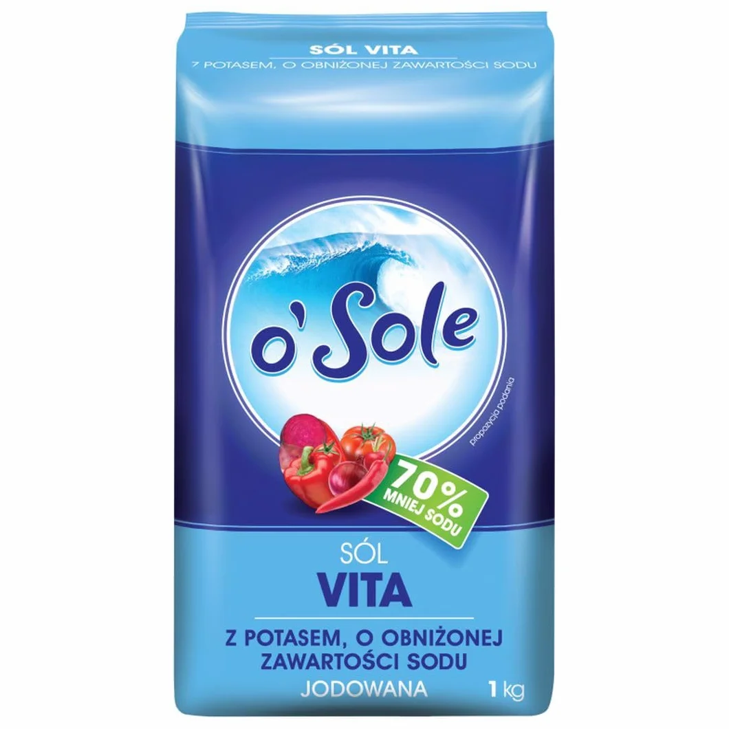 o'Sole Sól Vita z potasem jodowana 1 kg