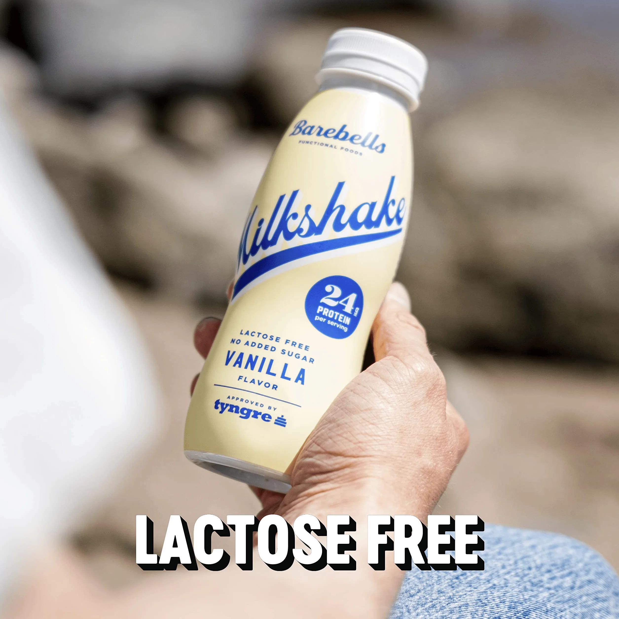 Barebells Kremowy shake białkowy – niskocukrowe, 24 g białka na butelkę, bez laktozy – waniliowy koktajl mleczny, 8 x 330 ml