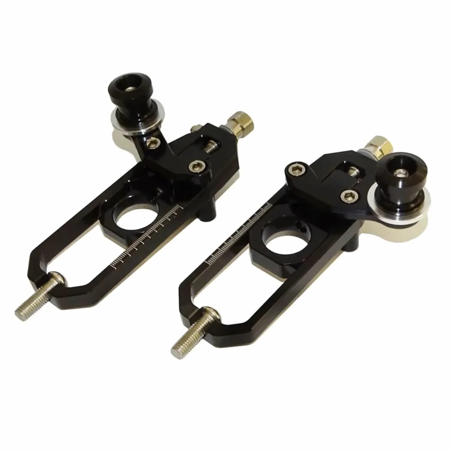 Regulator Korektora łańcucha Pasuje do Kawasaki pasuje do Ninja ZX-10R ZX10R 2011-2015 regulatory łańcucha osi koła napinacz szpule wahacza Regulator łańcucha(Black)