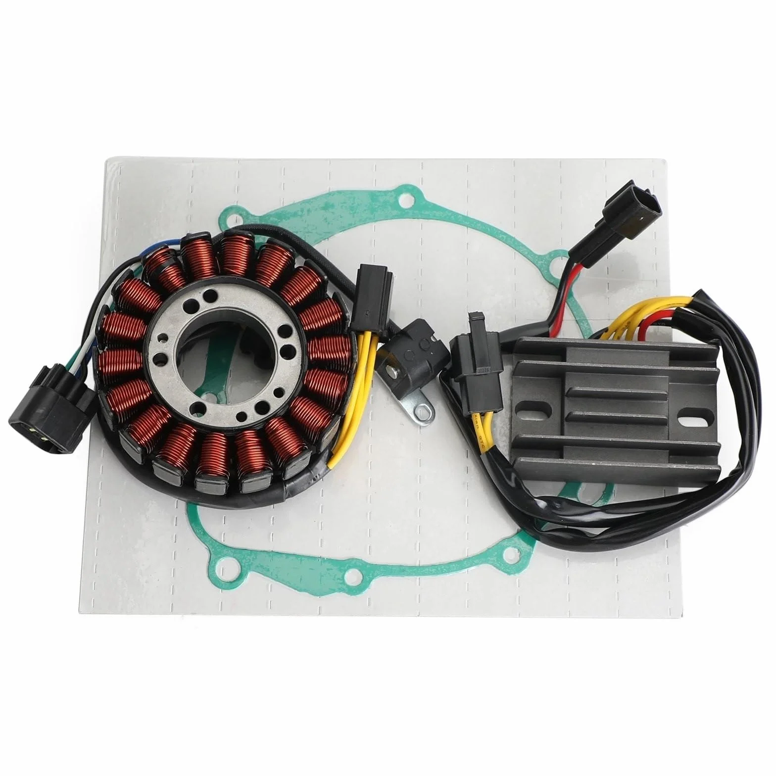 Stonaj generatory‌ Zestaw uszczelek cewki stojana regulatora pasujący do akcesoriów motocyklowych Suzuki DRZ400 DR-Z 400 ES SM 2000-2019 Cewka stojana‌
