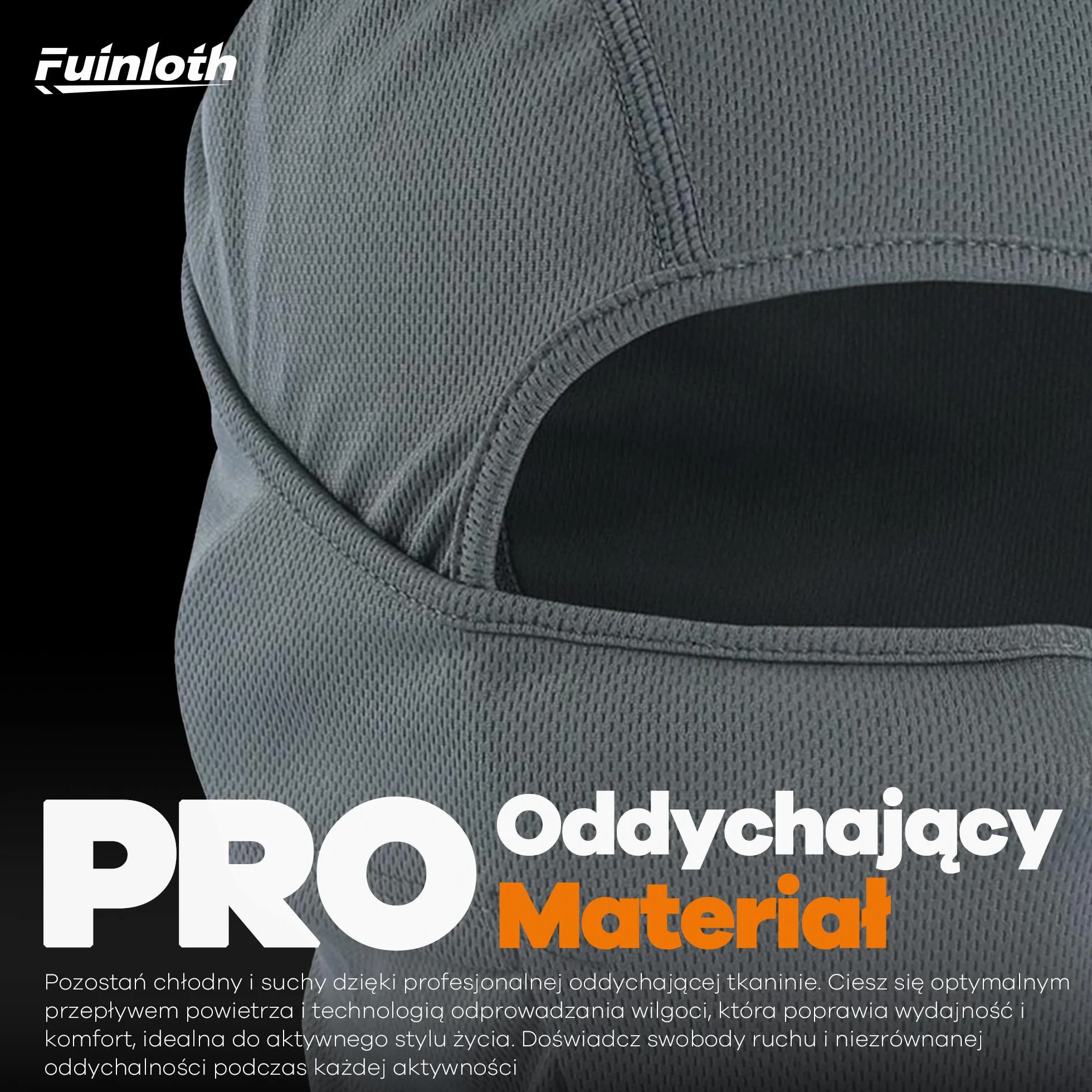 Fuinloth Balaclava Maska Narciarska, Motocykl i Rower Wiatroszczelny Ocieplacz Szyi Ochrona przed UV Chłodzące dla Mężczyzn/Kobiet