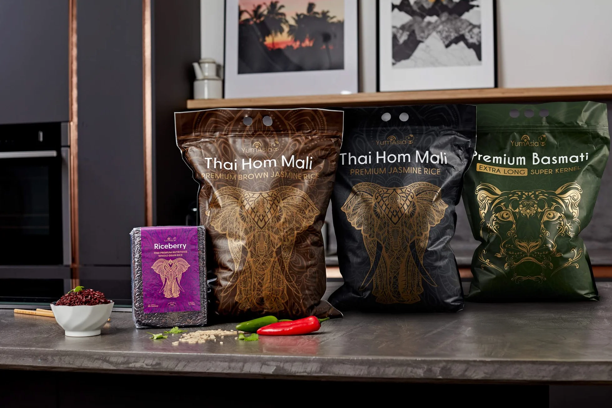 Yum Asia Thai Premium pożywna pełnoziarnista jagoda ryżowa - 1 kg