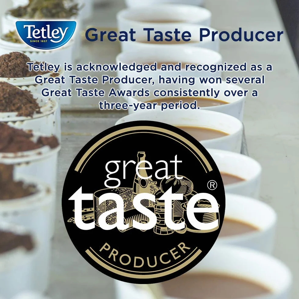 Tetley Green Tea decaf 50 sztuk 100 g - bezkofeinowa zielona herbata dla każdej przyjemności