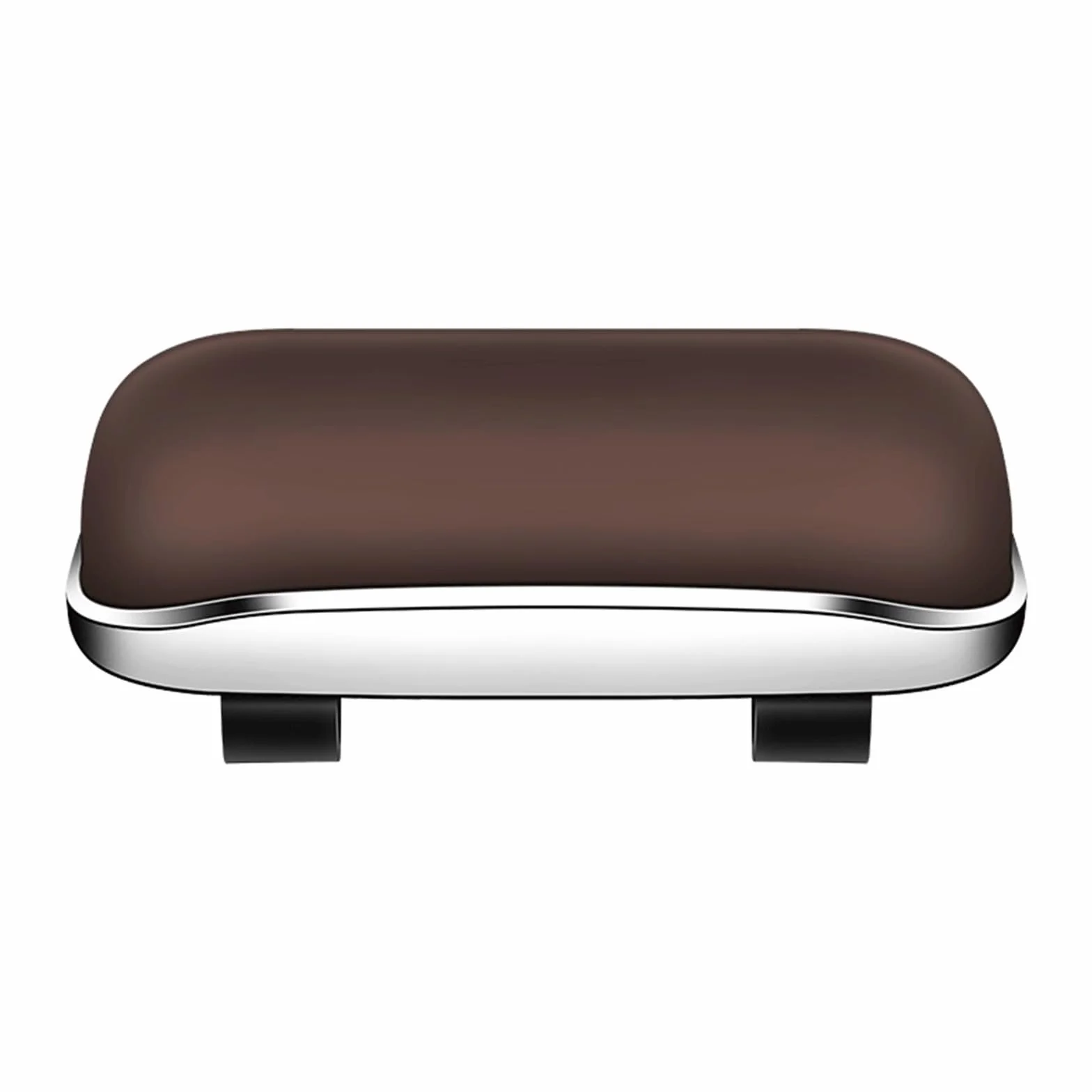 Car Glasses Box Portable Sunglasses Holder In The Driving Eyeglass Case Sun Visor Lenses(Brown-1PCS)