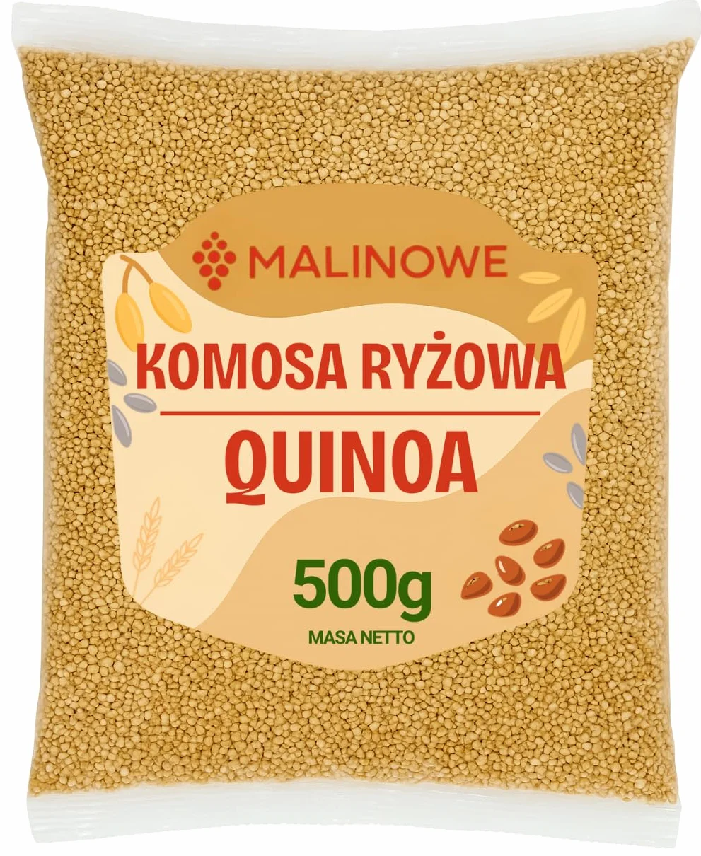 Malinowe KOMOSA RYŻOWA 500g Naturalna Jakość Premium