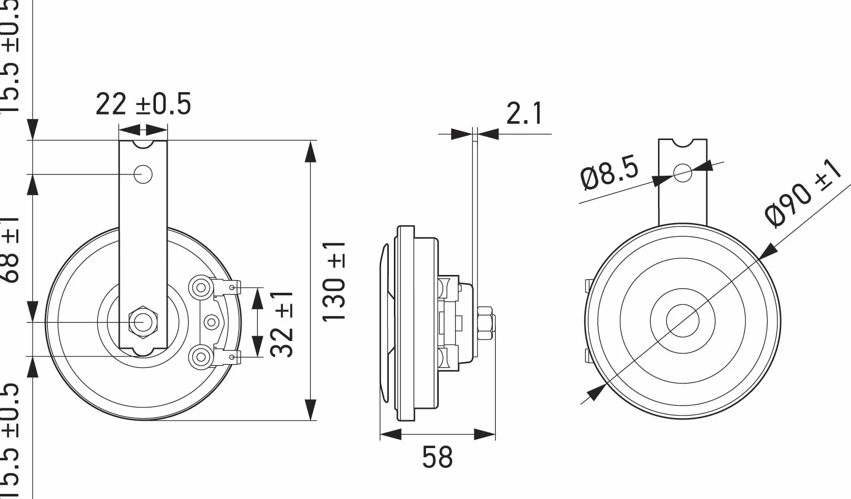 HELLA Klakson - HELLA STYLE HORN S90 SET - 12V - 111dB(A) - Zakres częstotliwości: 350/415Hz - Sygnał wysoki/Sygnał niski - elektryczny - ECE - Kolor obudowy: czerwony/czarny - 3AM 922 000-971