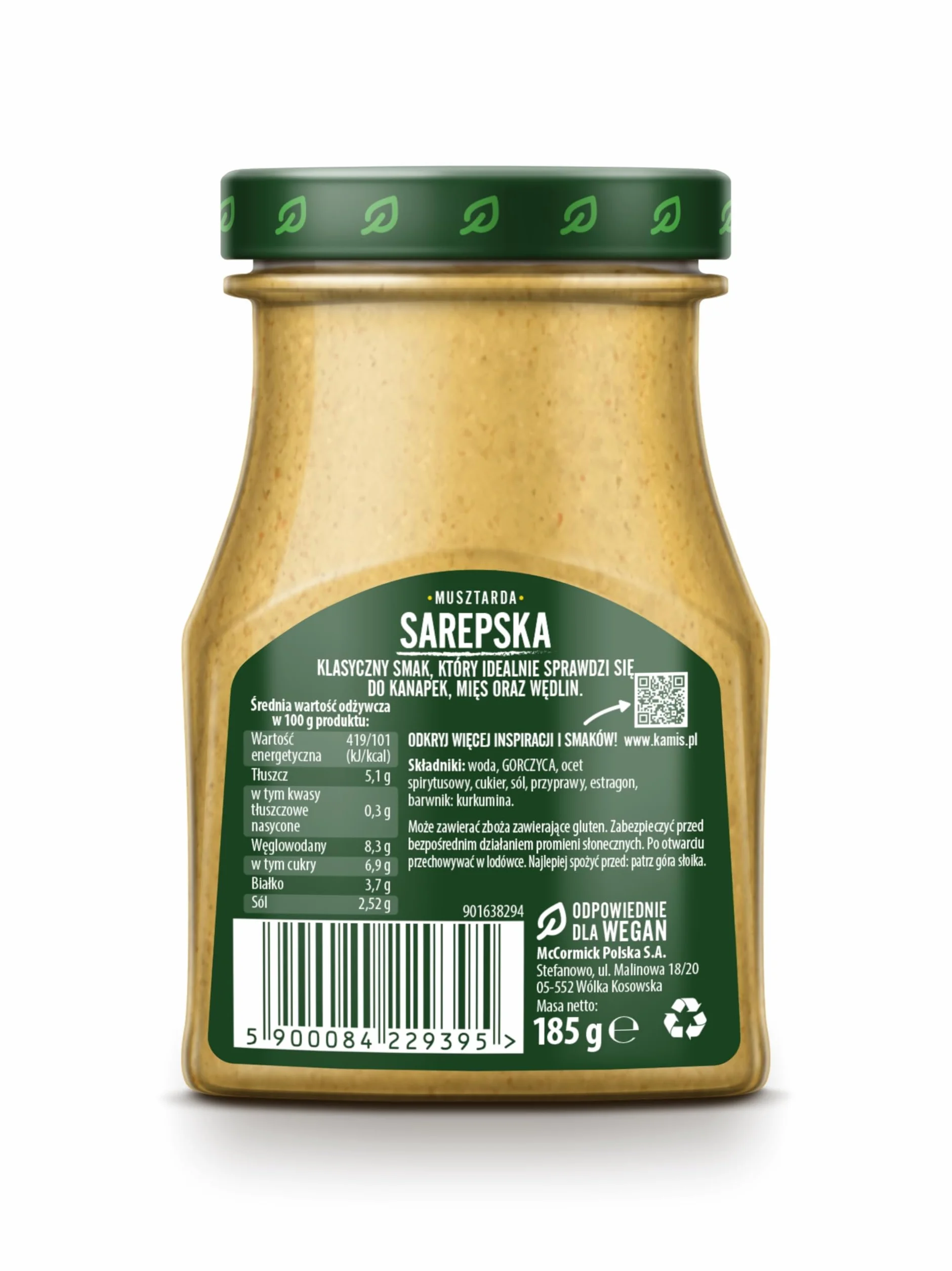 Kamis Musztarda sarepska 185 g