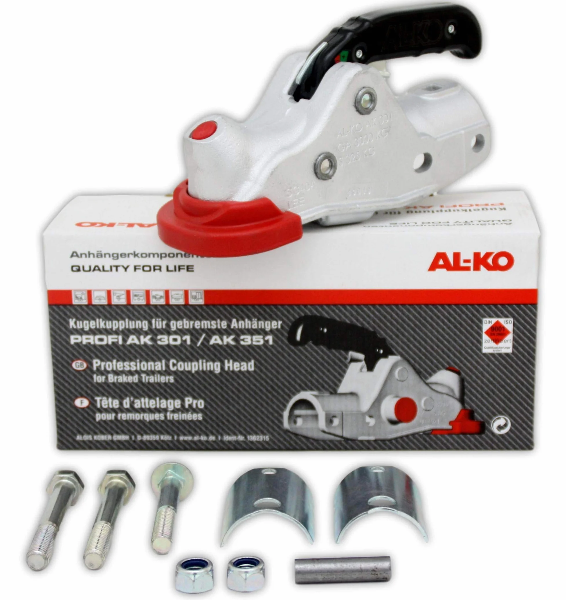 p4U ALKO AK 301 odlew sprzęgło kulowe adapter z Soft Dock 3000 kg 1223715
