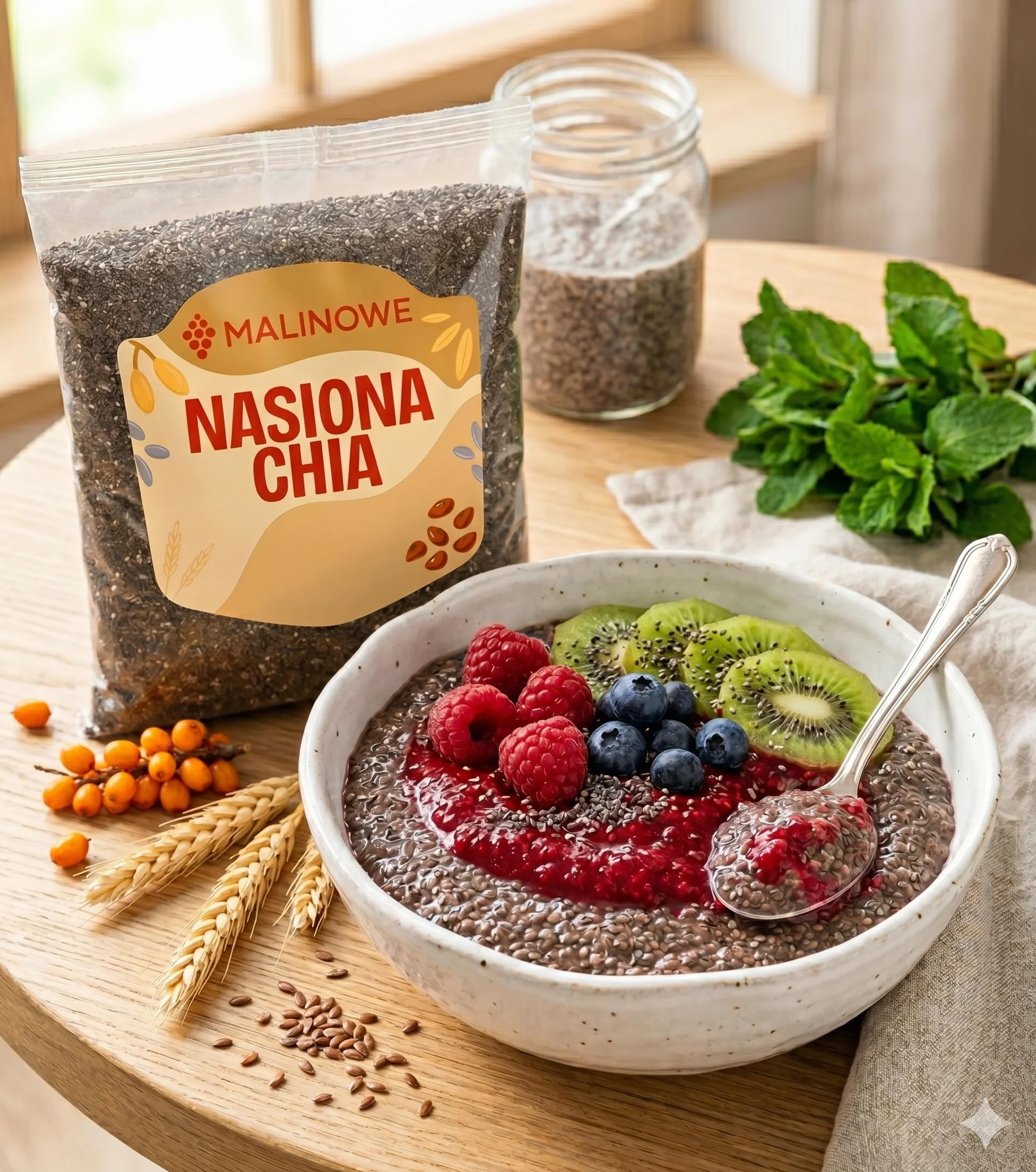 Nasiona Chia 1kg Szałwia Hiszpańska