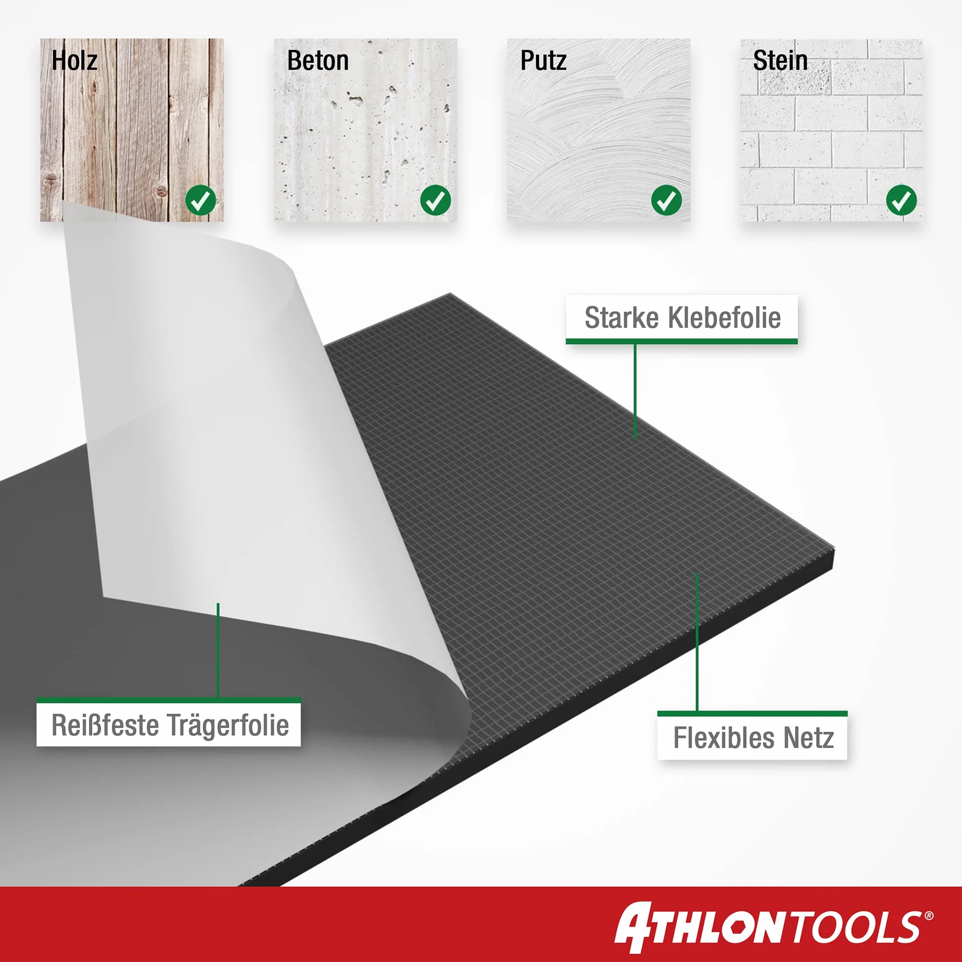 ATHLON TOOLS FLEXPROTECT osłona na ścianę garażową 2 m czarna