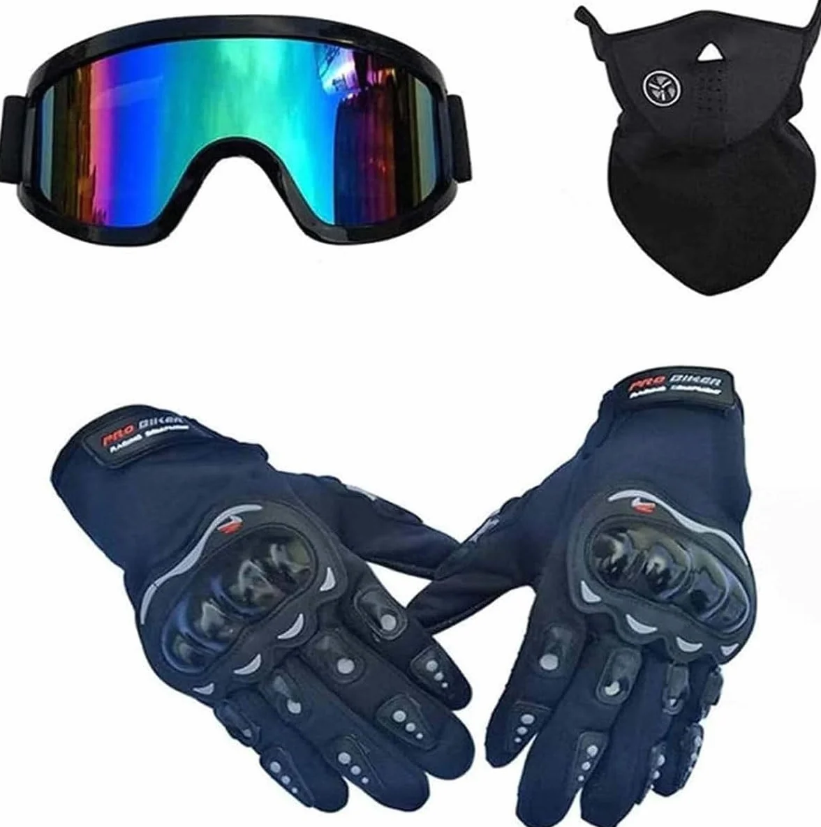 Kask motocrossowy, młodzieżowy kask na całą twarz, terenowy kask motocyklowy z goglami, maską, rękawiczkami, Downhill Enduro, ATV, MTB, BMX, Quad, Dirtbike, Cross