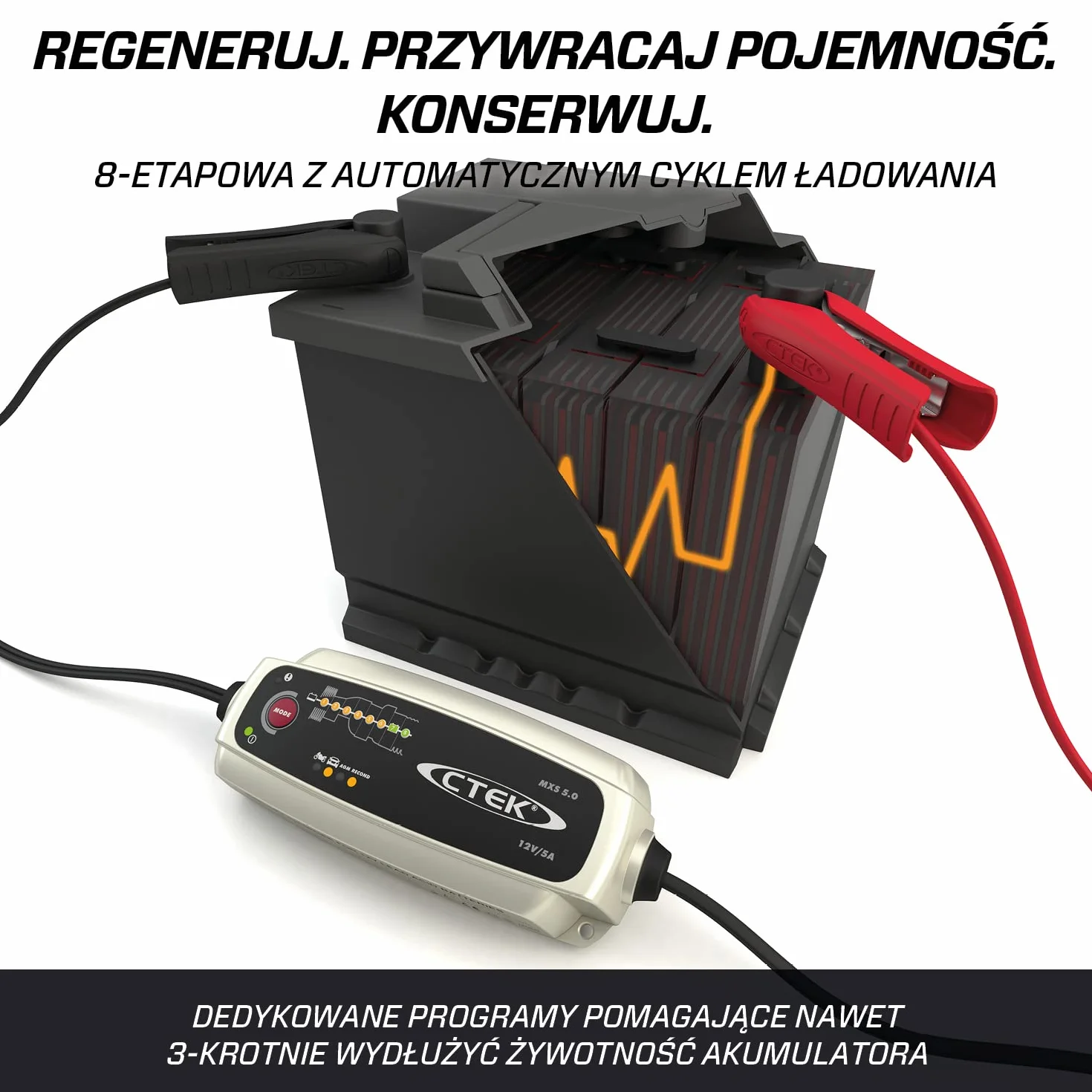 CTEK 56-305 Ładowarka do akumulatorów z adapterem