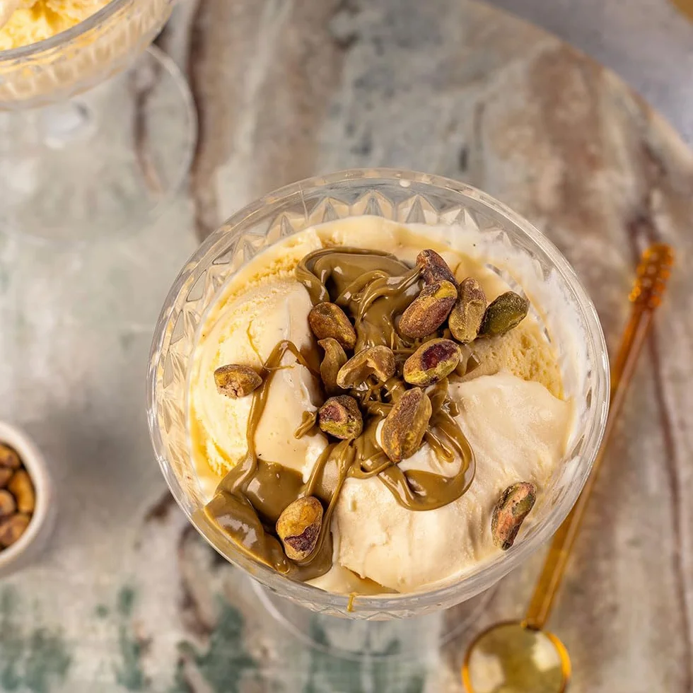 ORIGONUTS - Krem Pistacjowy - Pasta Pistacjowa 54% pistacji, słodzona maltitolem, bez cukru i oleju palmowego - do ciast, ciasteczek, tortów, kremów, deserów, do lodów - 200g