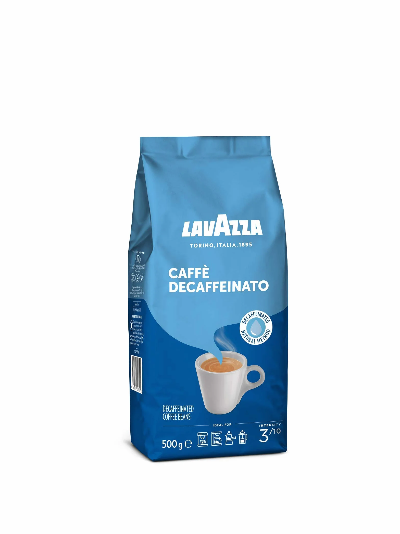 Lavazza Kawa Ziarnista, Crema Decaffeinato, 500 g