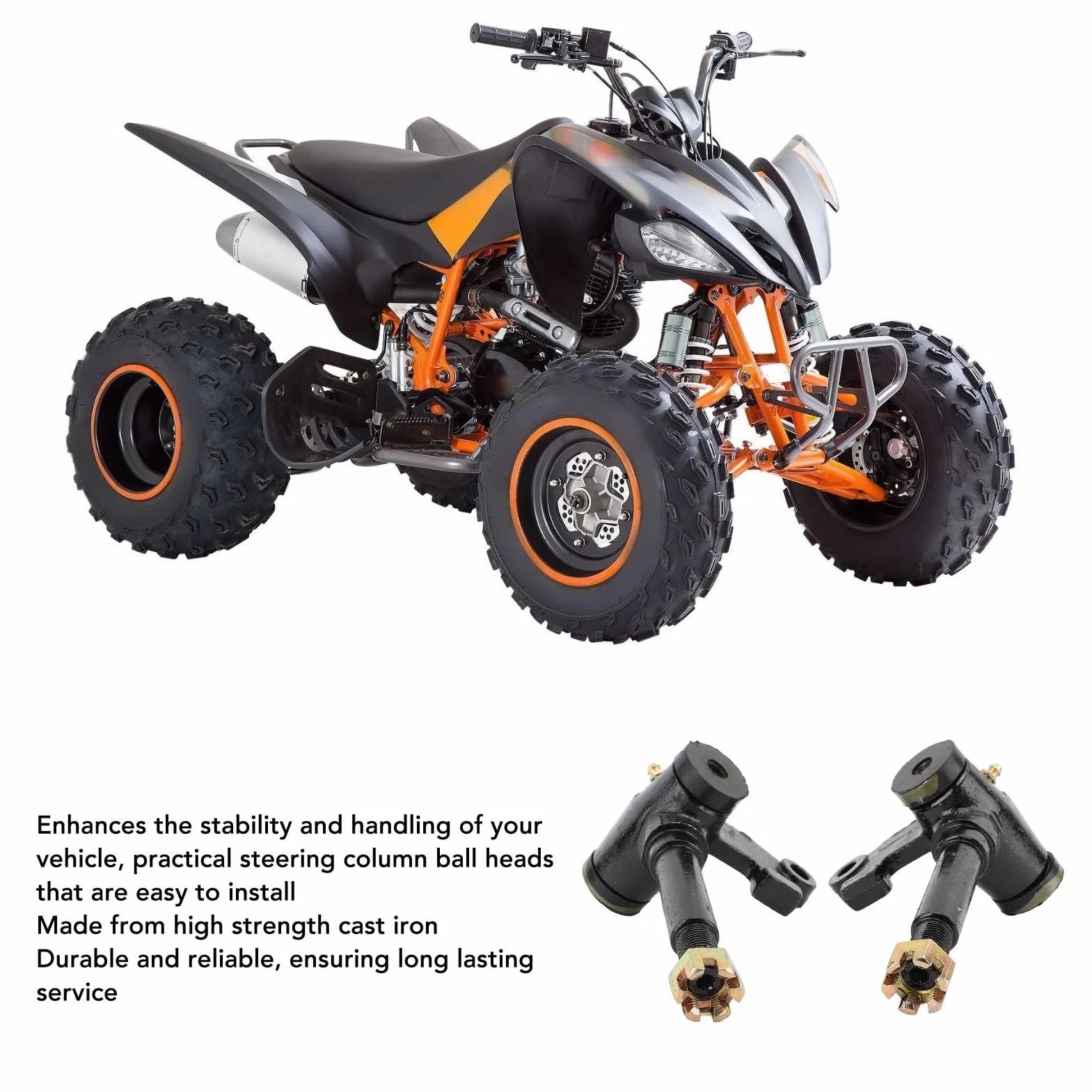 Wrzeciona Zwrotnicy Amortyzatora żeliwnego Uniwersalnego Wrzeciona Zwrotnicy Amortyzatora do Gokartów ATV Quad Bike Wrzeciona Zwrotnicy Amortyzatora
