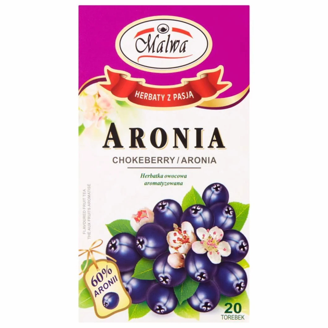 Malwa Herbatka owocowa aronia 40 g (20 x 2 g)
