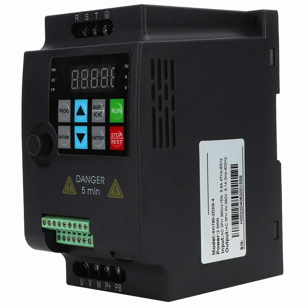 2,2 KW 380 V 3-Fazowy Falownik VFD, Przetwornica CzęStotliwośCi Regulator PręDkośCi Silników AC, Sterowanie PWM (SKI780-2D2G-4) Falownik o Zmiennej CzęStotliwośCi