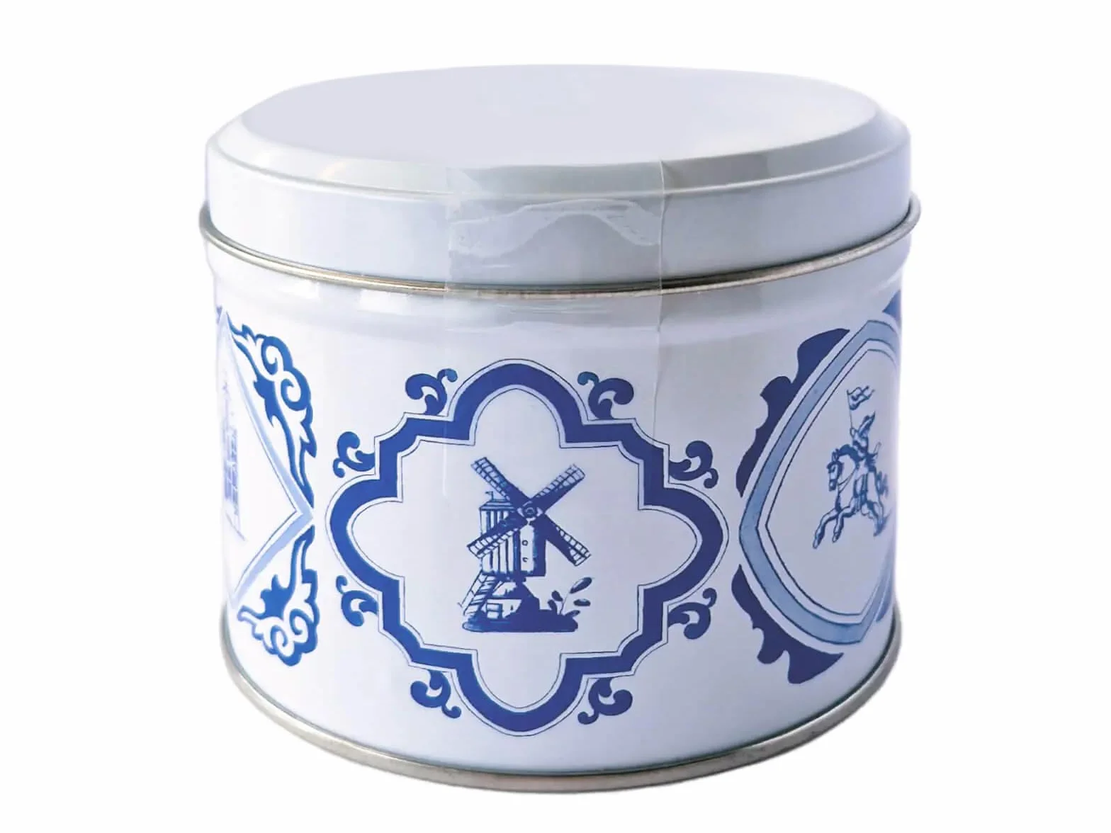 Daelmans Stroopwafels Delft Blue Puszka 330 g 8 Holenderskich Wafli Karmelowych
