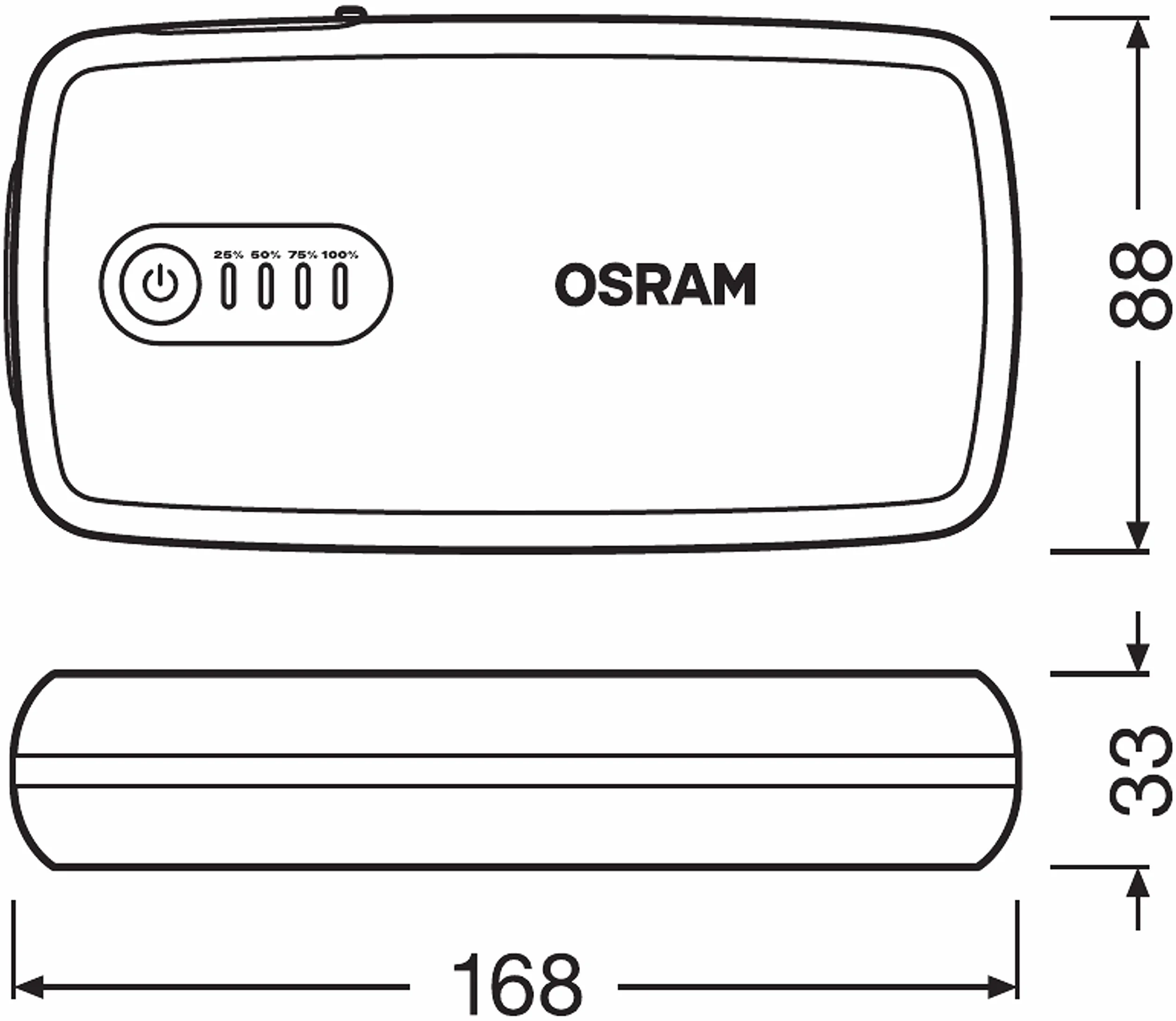 OSRAM BATTERYstart 300 rozrusznik samochodowy 13000 mAh