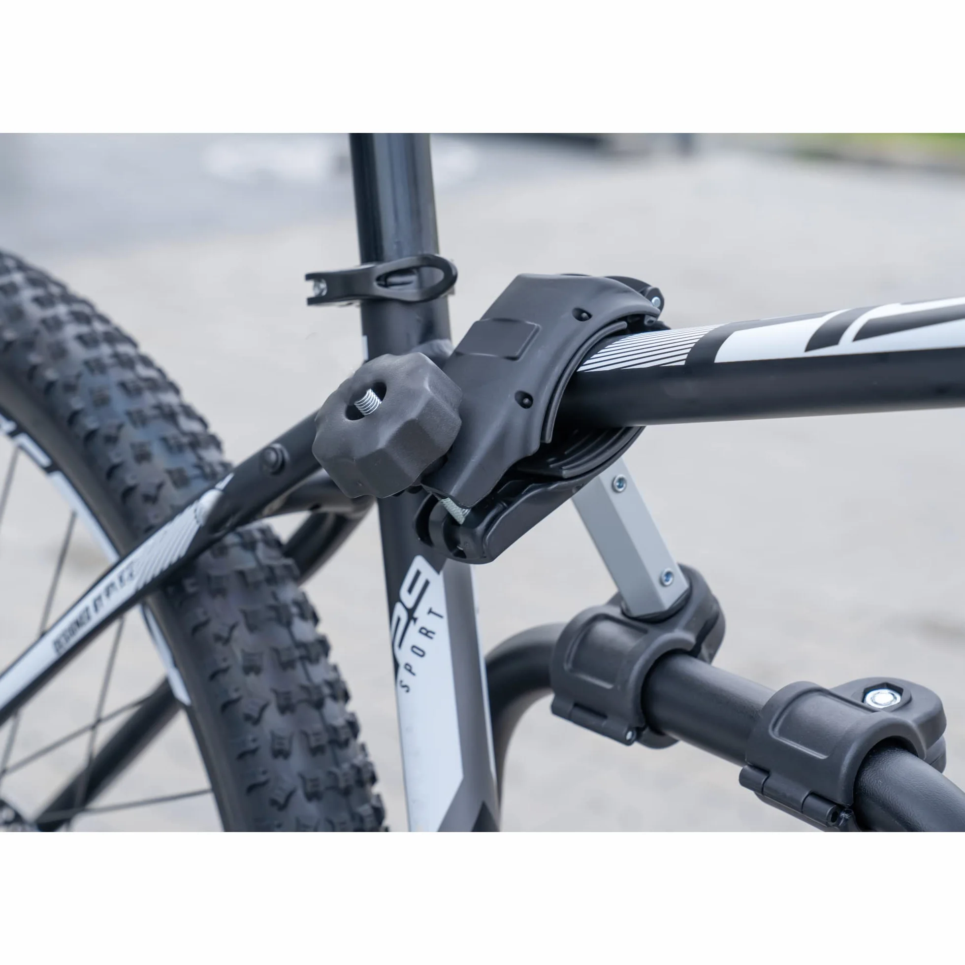 Cartrend Bagażnik rowerowy aluminiowy Active 2-rowerowy czarno-srebrny