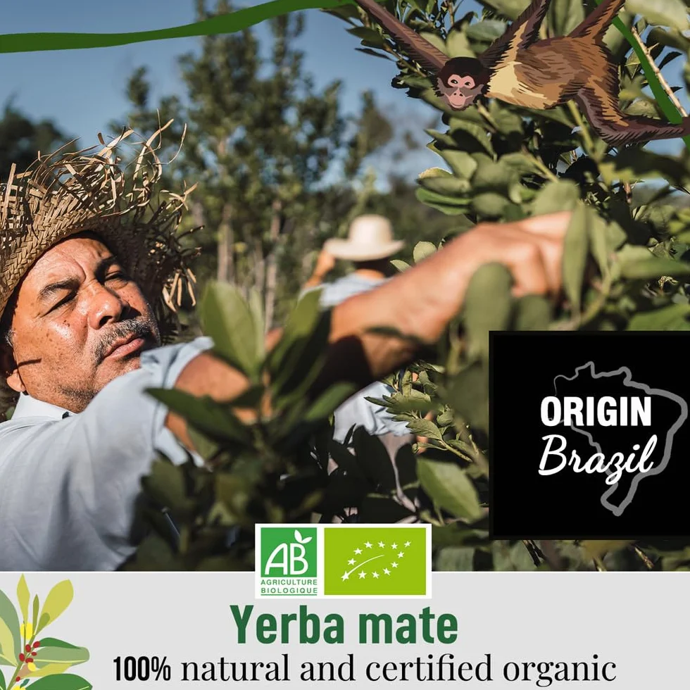 ORIGEENS Yerba Mate Lemon 200g Bio Ekologiczny Napój Energetyczny Detoks