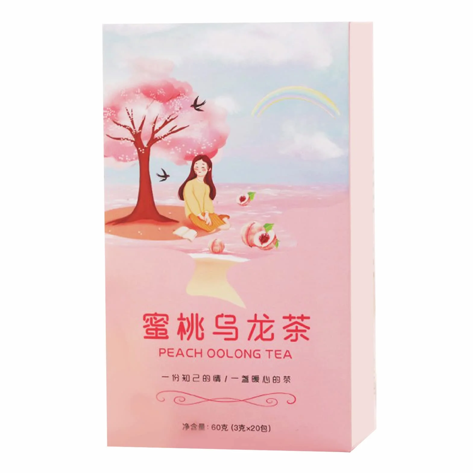 Brzoskwiniowa Herbata Oolong 20 Liczeń Naturalne Suszone Owoce 60g