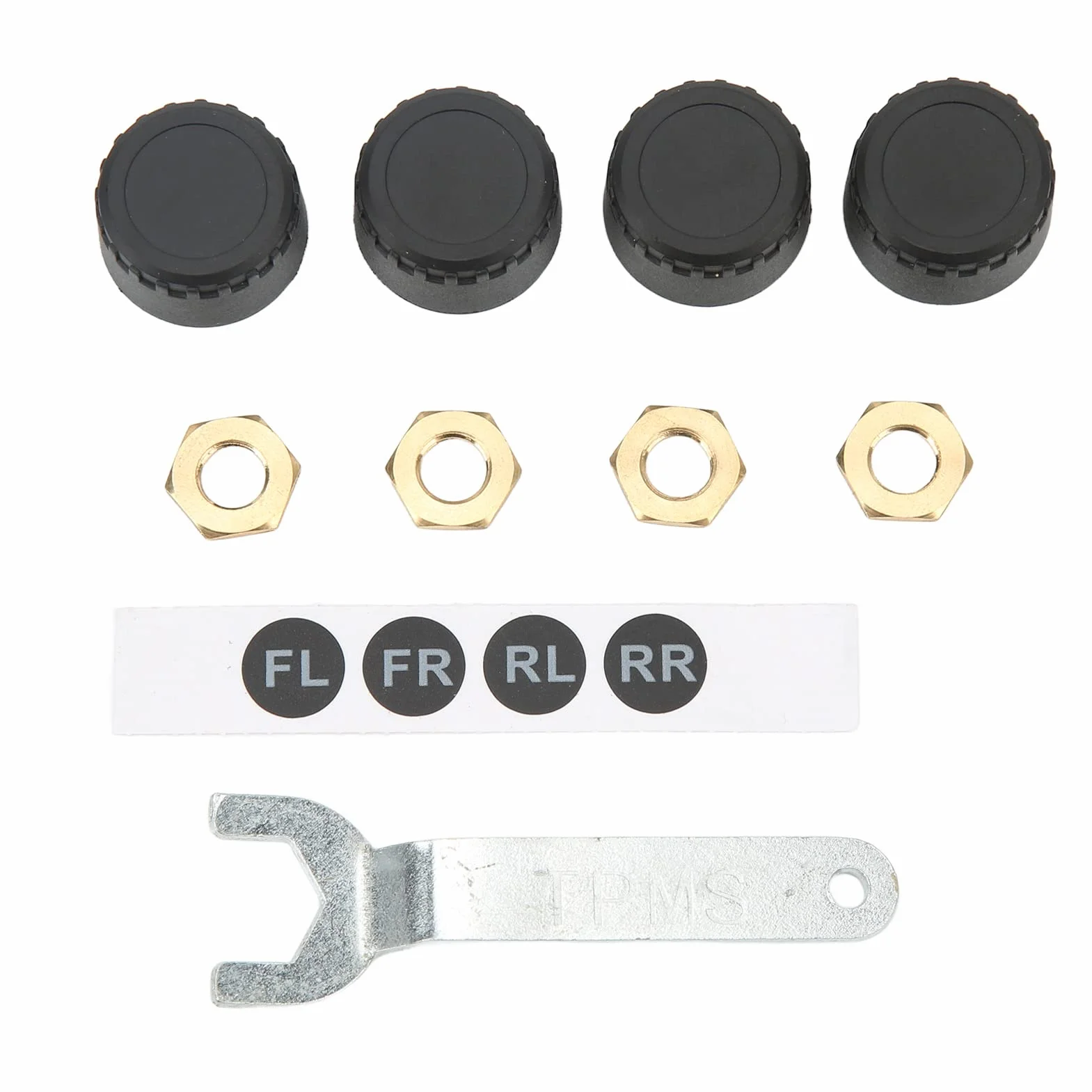 Monitor CiśNienia w Oponach, System Monitorowania CiśNienia w Oponach TPMS 4 Czujniki ZewnęTrzne WyśWietlacz Temperatury w Czasie Rzeczywistym CiśNienie 0 do 100PSI dla Przyczepy RV Samochodu