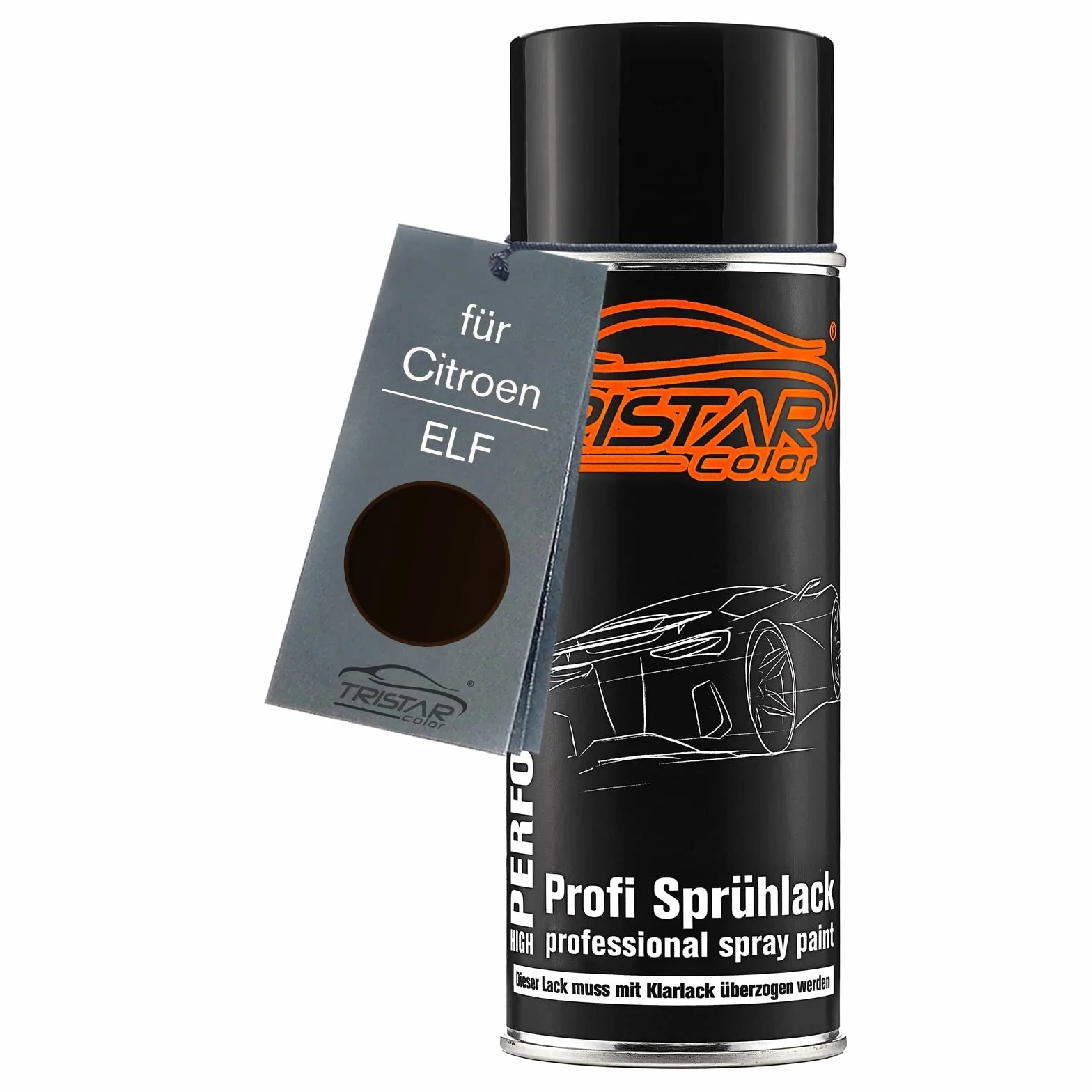 TRISTARcolor Lakier samochodowy Puszka z aerozolem dla Citroen ELF Brun Topaze Nacre Metallic Puszka z aerozolem bazowym 400ml