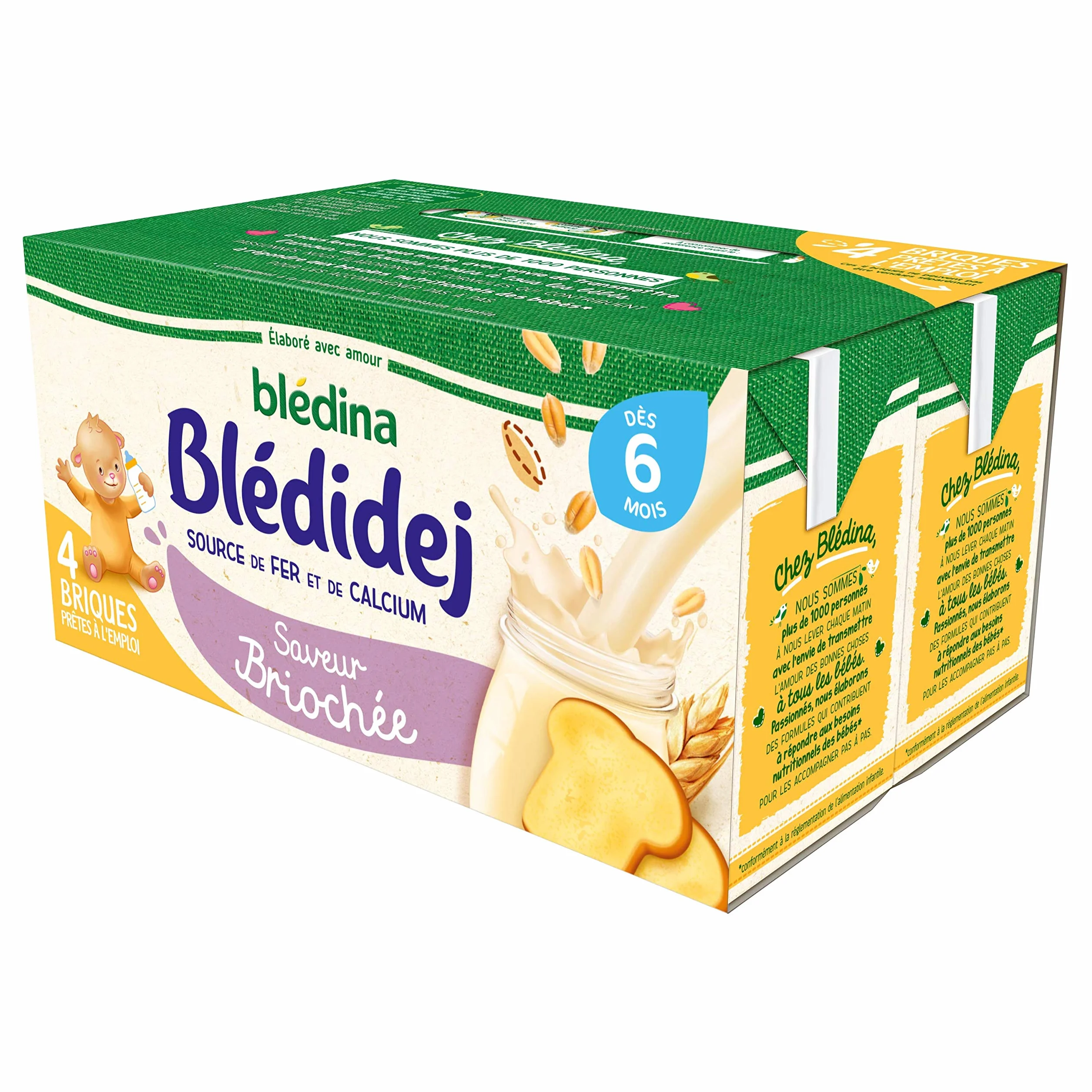 Blédina Blédidej Smak Mleczny 4 x 250ml Od 6 miesięcy