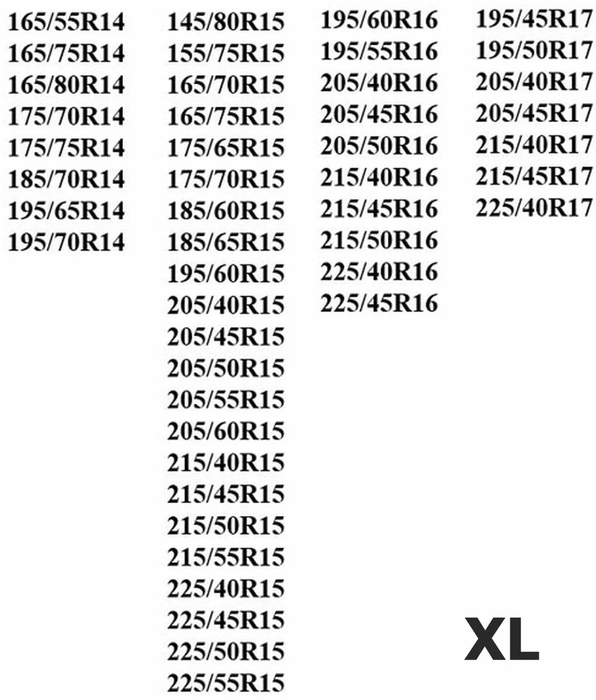 Ferocity Wysokiej jakości torba na opony, 14''- 17", XL, różne rozmiary, do przechowywania opon, pokrowiec na opony, pokrowiec ochronny [097]