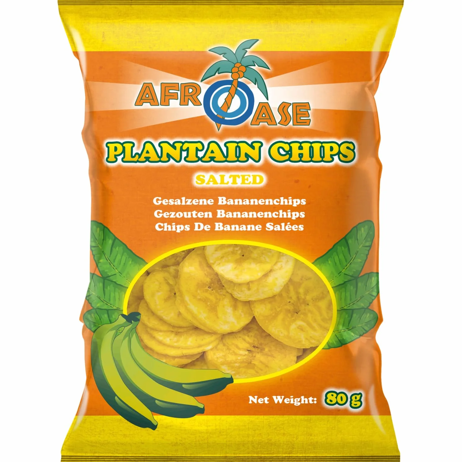 AFROASE Solone chipsy babki, 80 g, 20 sztuk