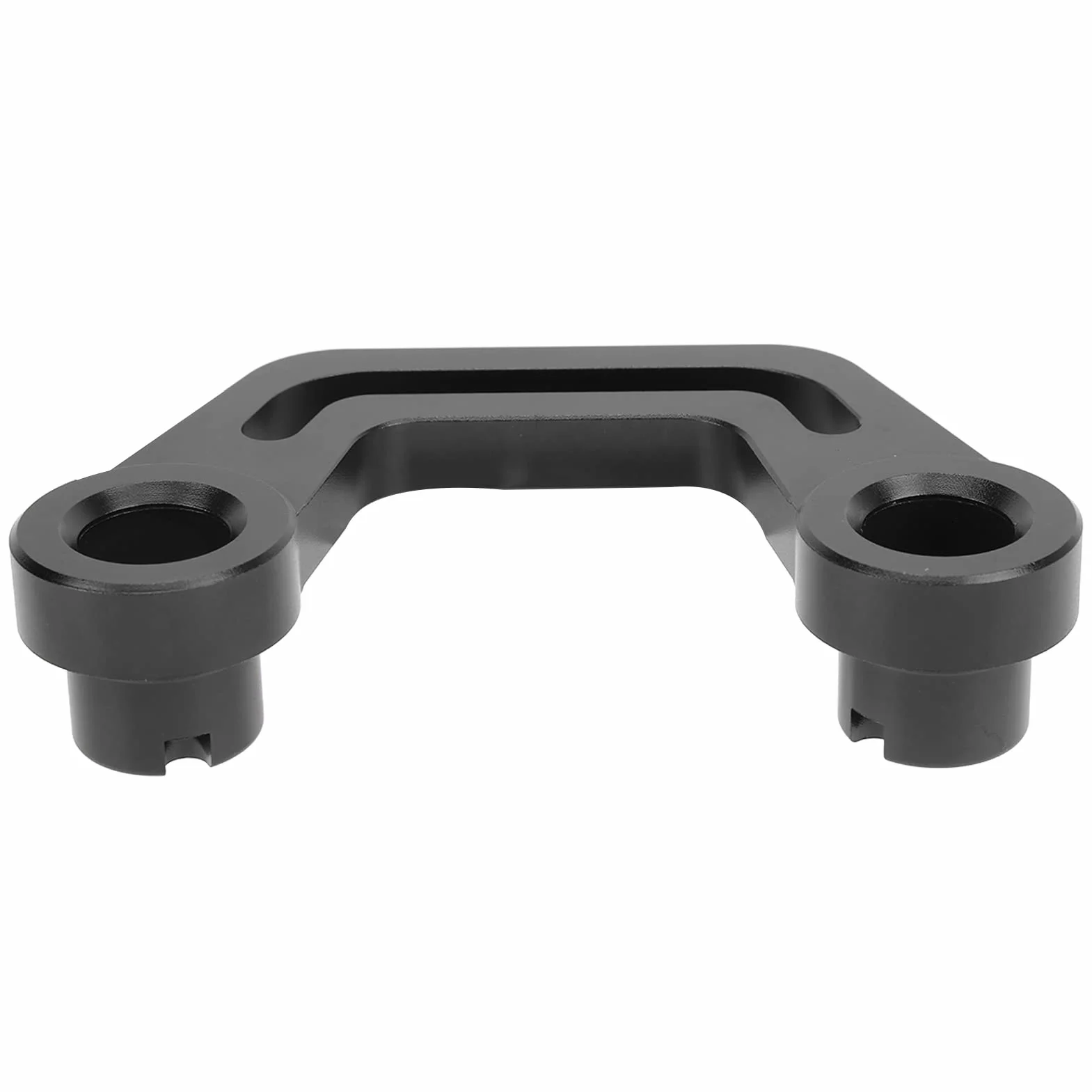 AMONIDA Zapasowy Wspornik do Mocowania światła na Przedniej Szybie Słupka, Pasuje do JL JLU 2018-2022 Regulowany Uchwyt na maskę ze Stopu Aluminium, 2 Jednostki (BLACK)