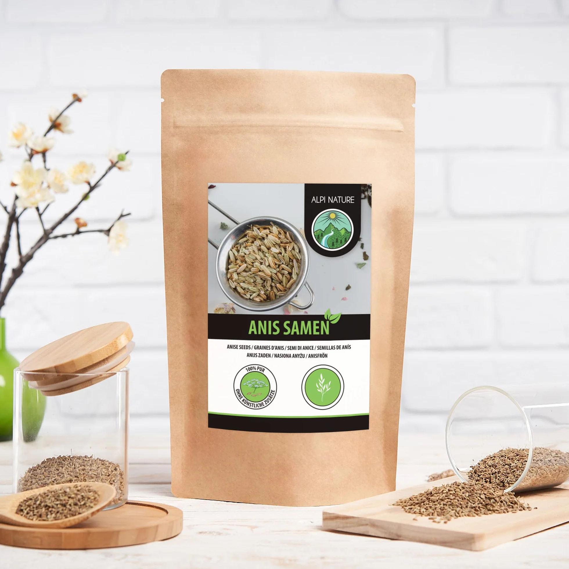 Alpi Nature ANIS nasiona anyżu 500 g 100% naturalne wegańskie