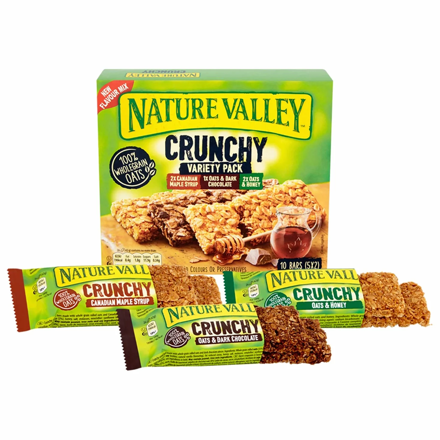 Nature Valley Chrupiące batony pakiet różnorodności, 40 x 42 g