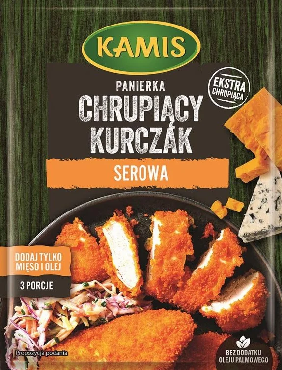 Kamis Panierka Chrupiący kurczak serowy 70 g