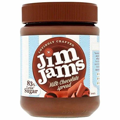 JimJams 83% Less Sugar Milk Chocolate Spread 350 g