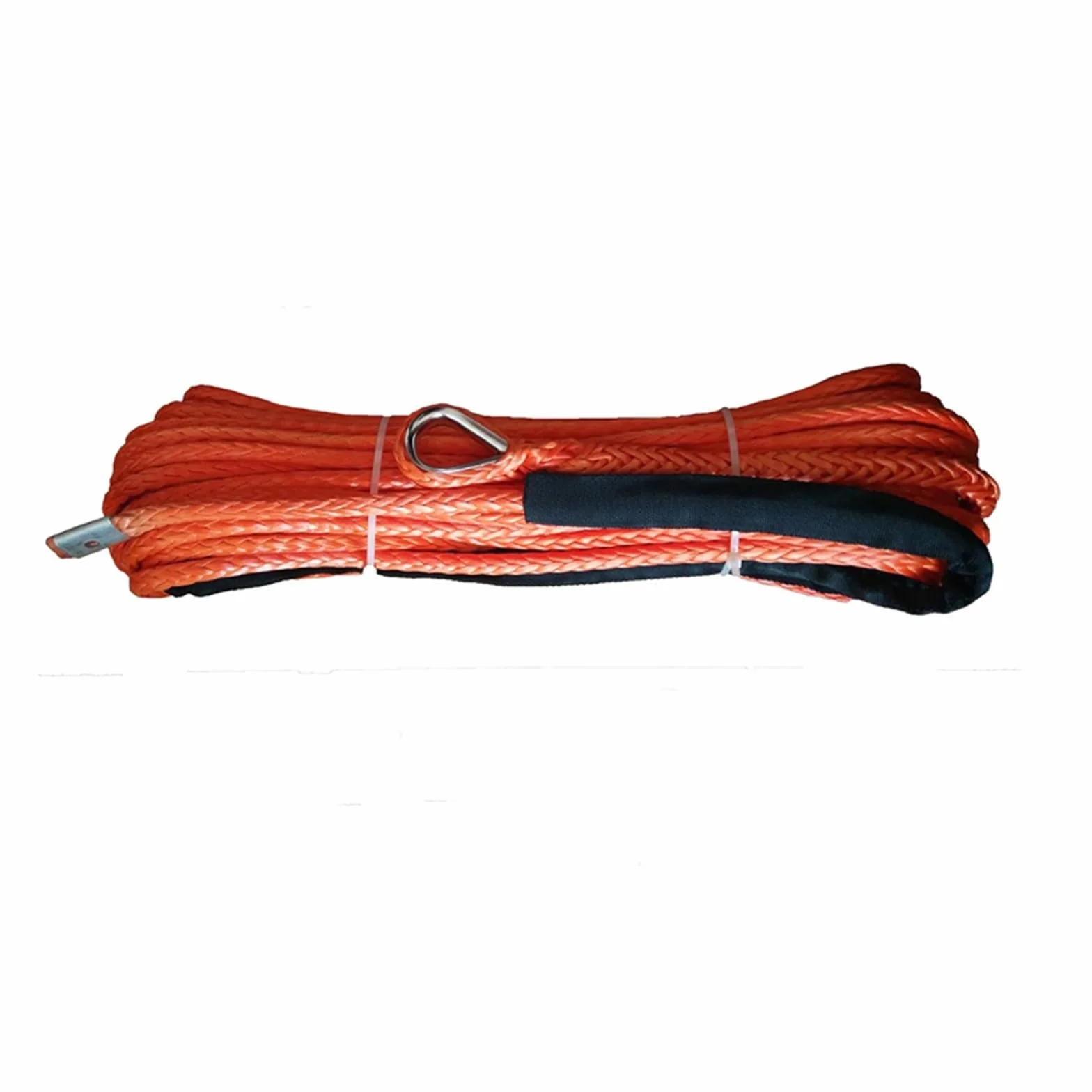 Syntetyczna lina wyciągarki 4WD 12mm X 30m ATV Winch Line Auto Trailer Rope Syntetyczny kabel Off Road Holowanie(Rood)