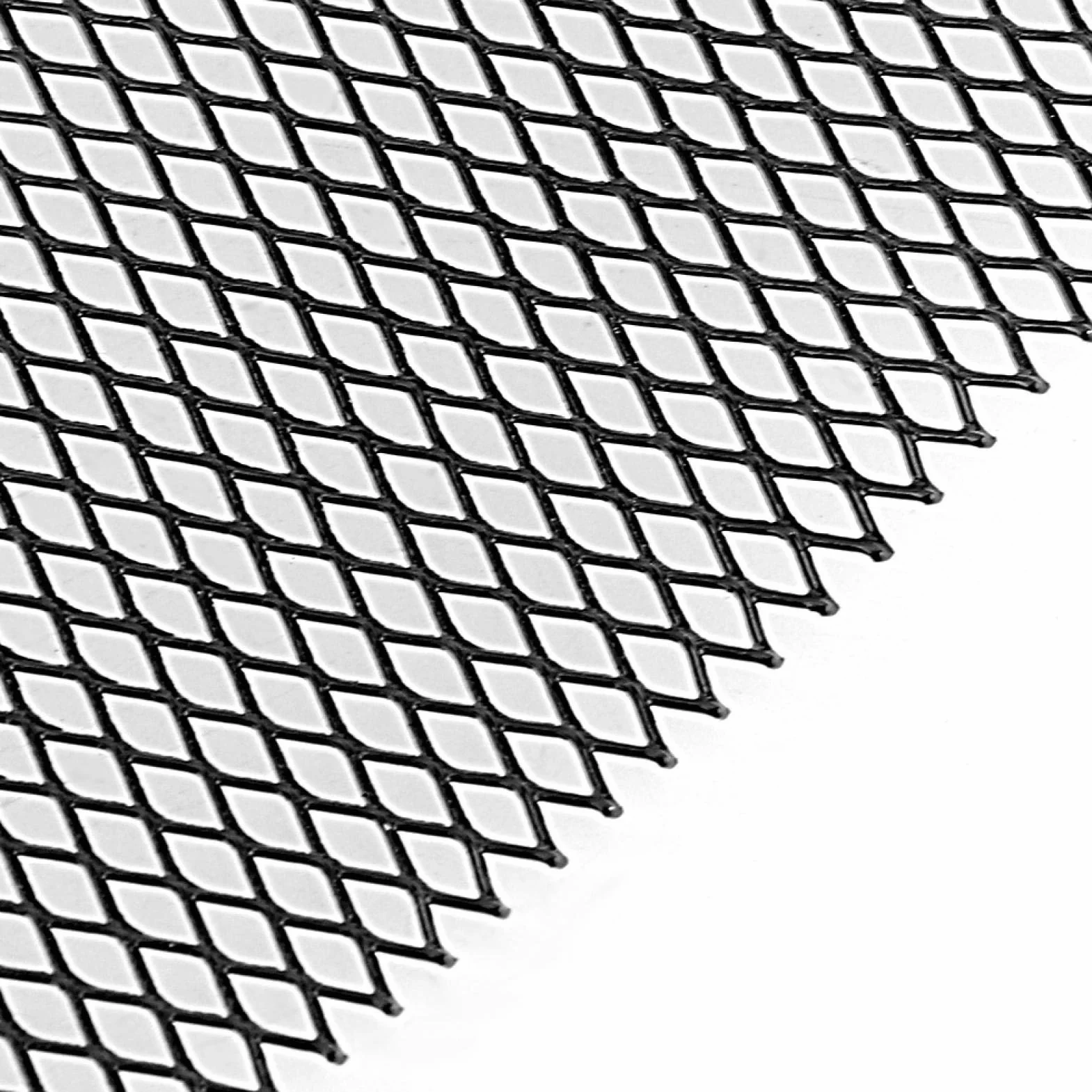 Siatka maskownicy samochodowej, 3x6mm kratka samochodowa ze stopu aluminium Siatka Siatka Zderzak nadwozia Rombowy Grill Uniwersalny