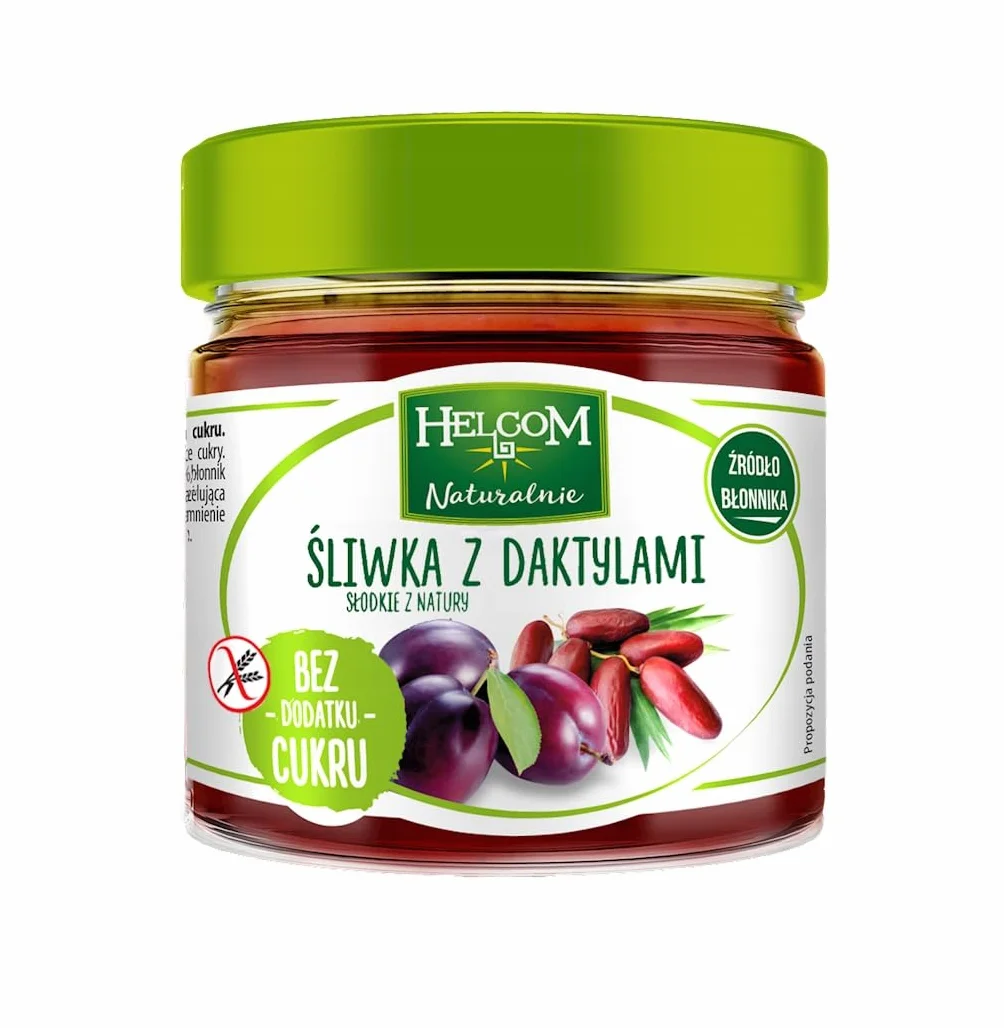 Helcom Pasta Owocowa Śliwka z Daktylami 200 g