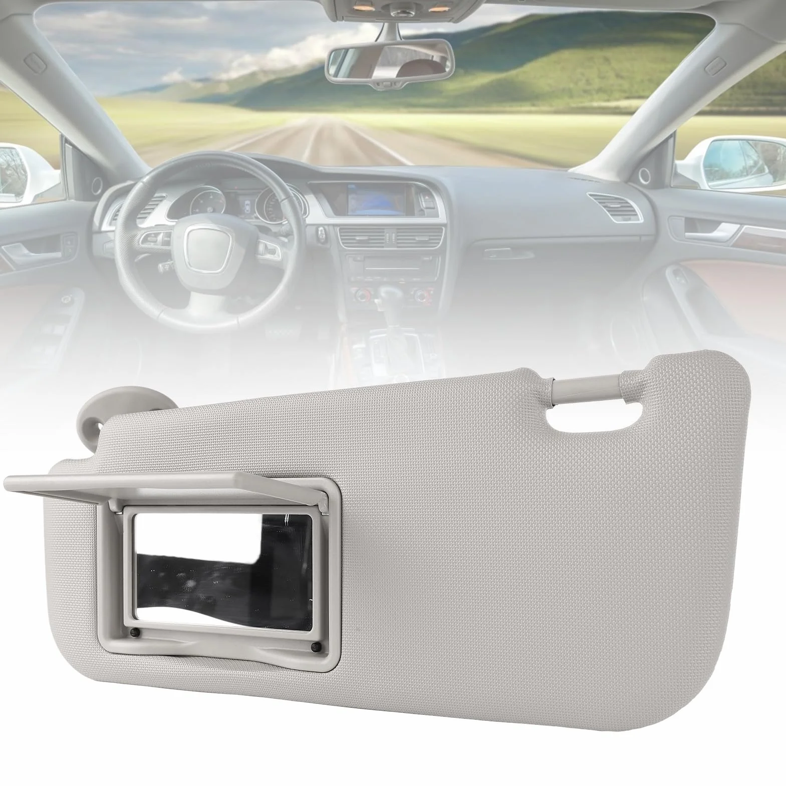 FILFEEL Słońce Visor for Car, Pvc Sun Visor Car Sun ze śrubami do Samochodu（For Toyota Corolla E170/E180 2014-2019,Part #74320-02B21-B0）