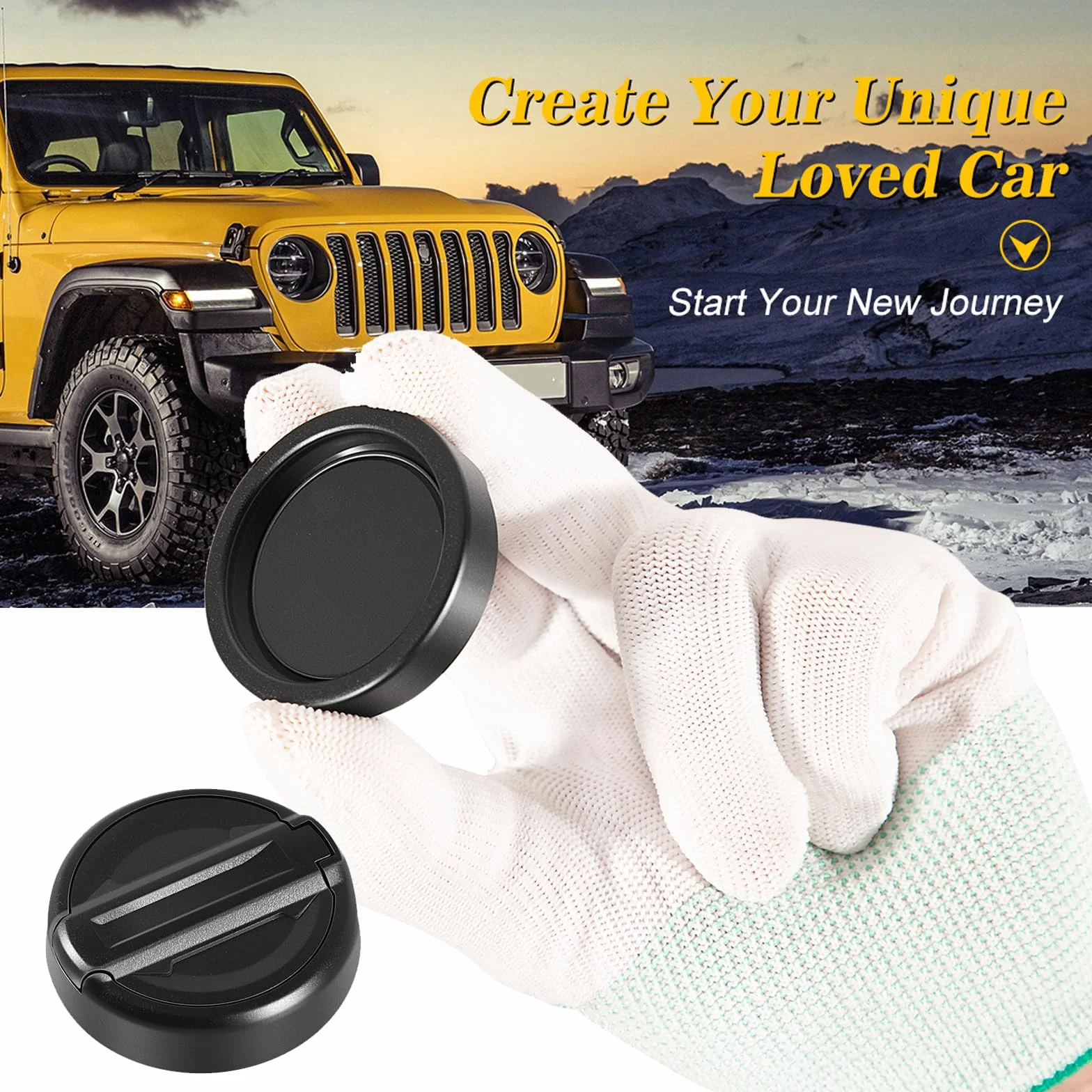 Osłony na dziurki od klucza, magnetyczna osłona zamka drzwi do Wrangler JL i Gladiator JT, akcesoria do ochrony otworów od klucza, do JEEP Wrangler