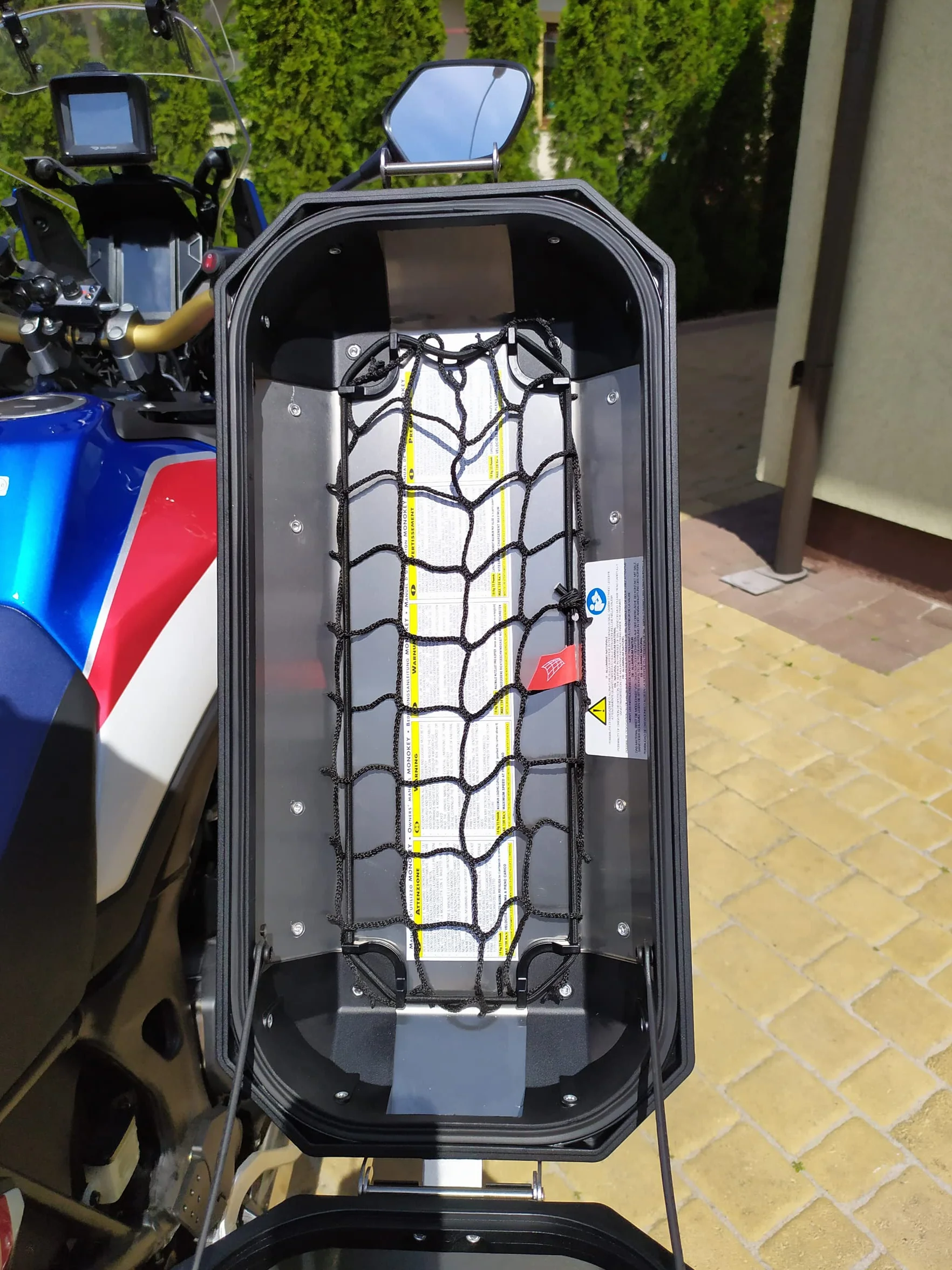 GIVI TREKKER OUTBACK 37l i Trekker Dolomiti - Siatka Bagażnika - Kufry Boczne - Kufer Motocyklowy - Siatka na Bagaż - Czarny