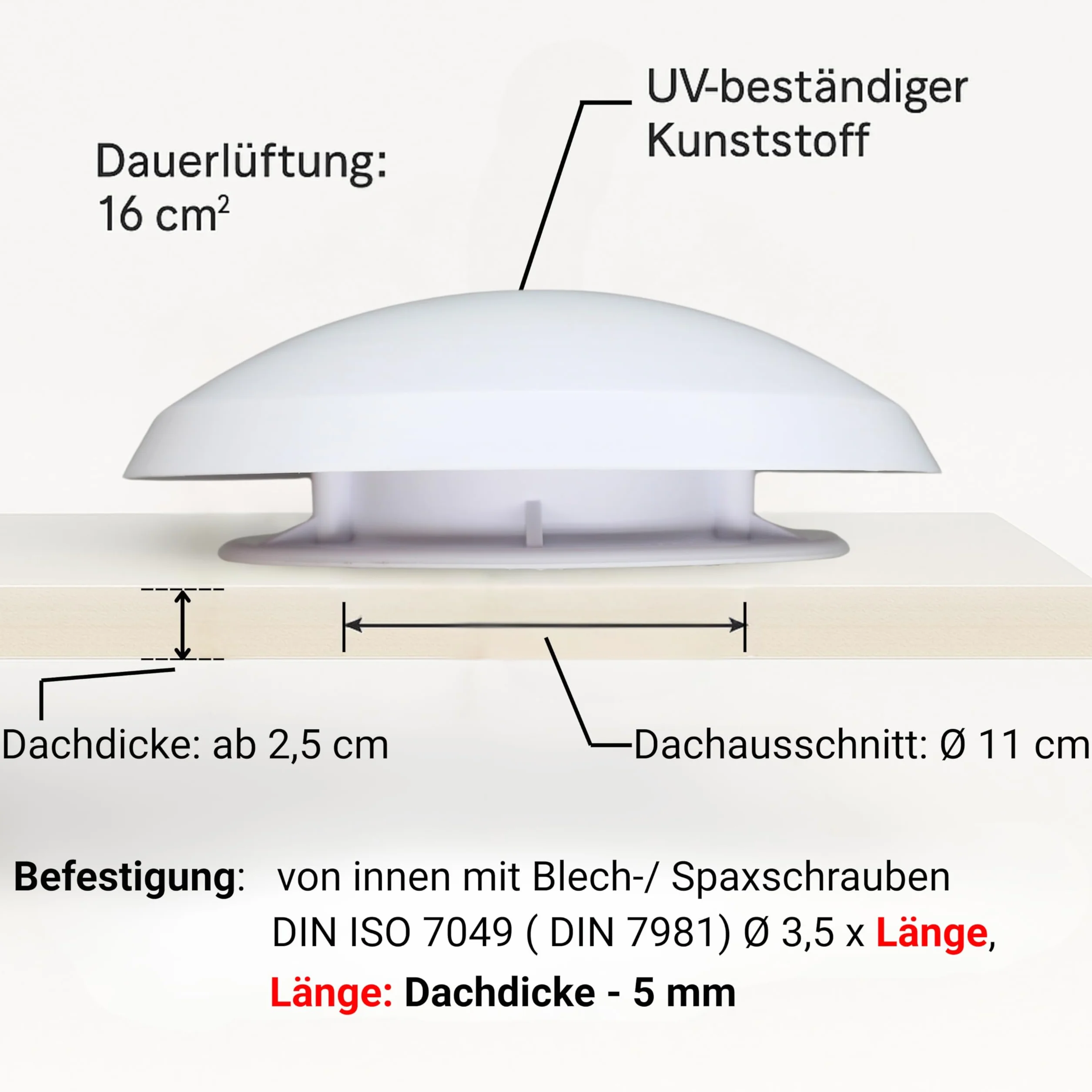 Wentylator dachowy do kampera, do kampera, z ochroną przed muchami, aerodynamiczny, odporny na warunki atmosferyczne i trwały, części zamienne do kampera, do kampera, biały