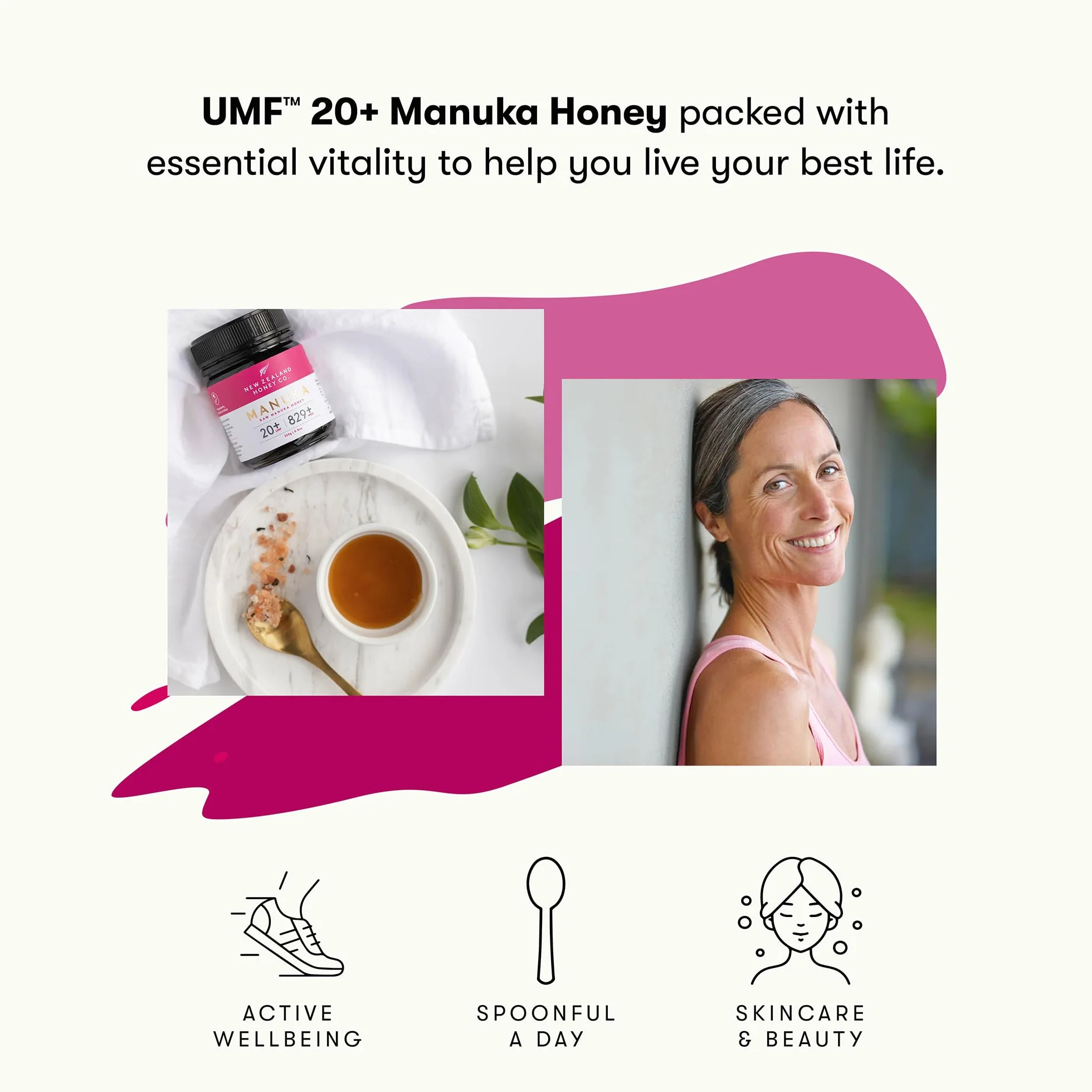 New Zealand Honey Co. Naturalny miód Manuka UMF 20+ / MGO 829+ | 250g