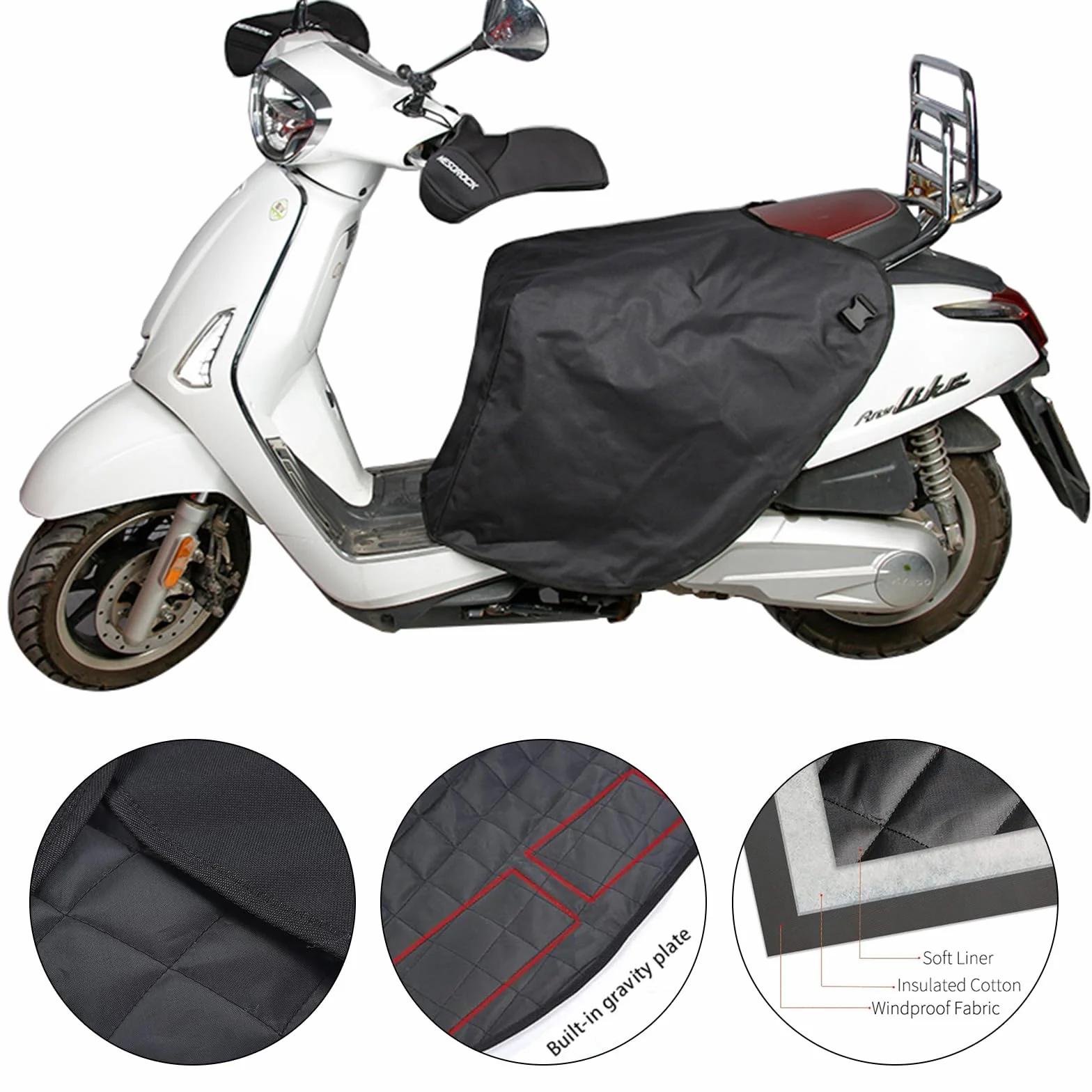 Pokrowiec na nogi skutera i motocykla, wiatroszczelny, ciepły koc, przeciwdeszczowy, uniwersalny rozmiar