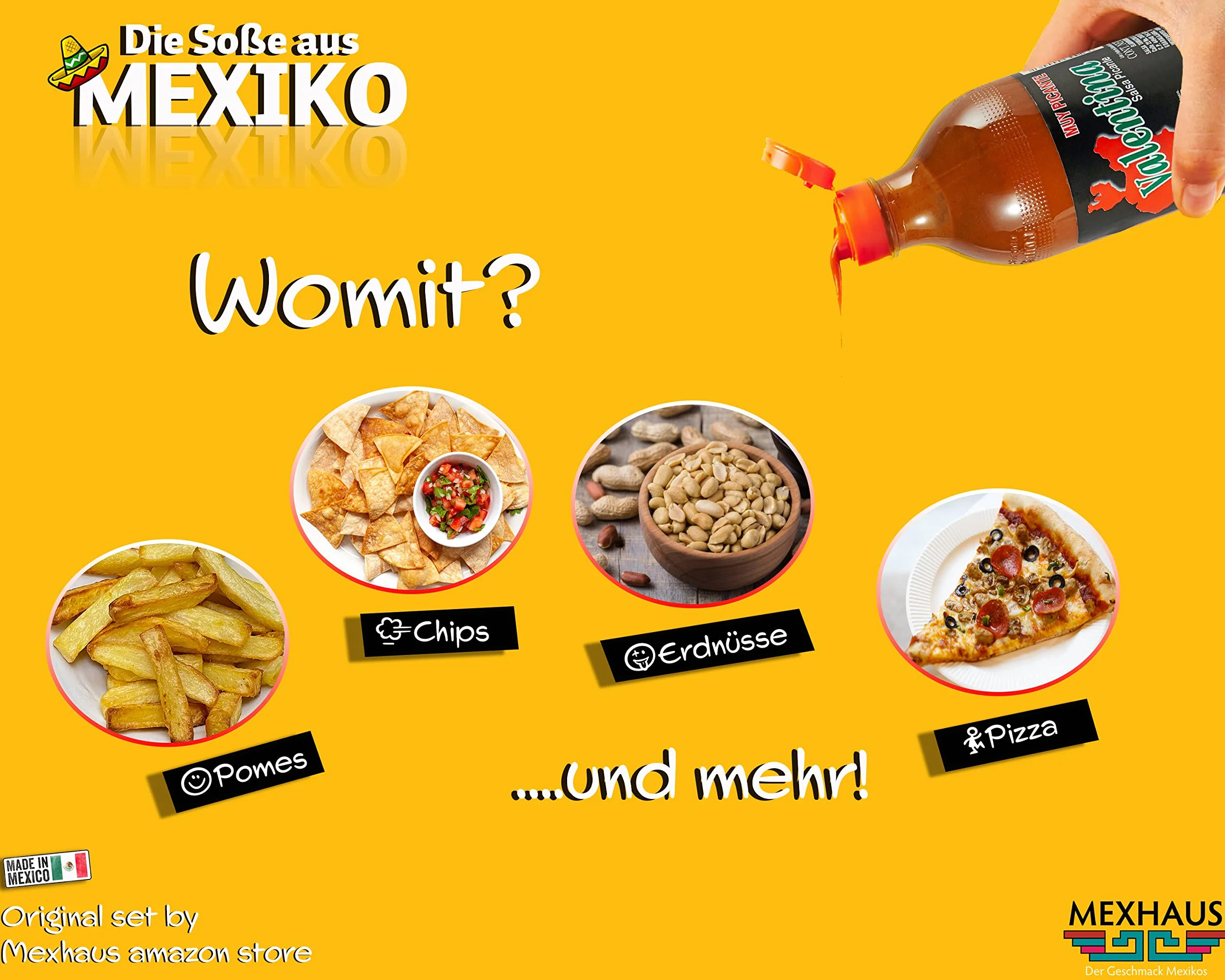 Mexhaus Viva México Collection Valentina ostry sos Mexican Hot Spicy 1 l bezglutenowy